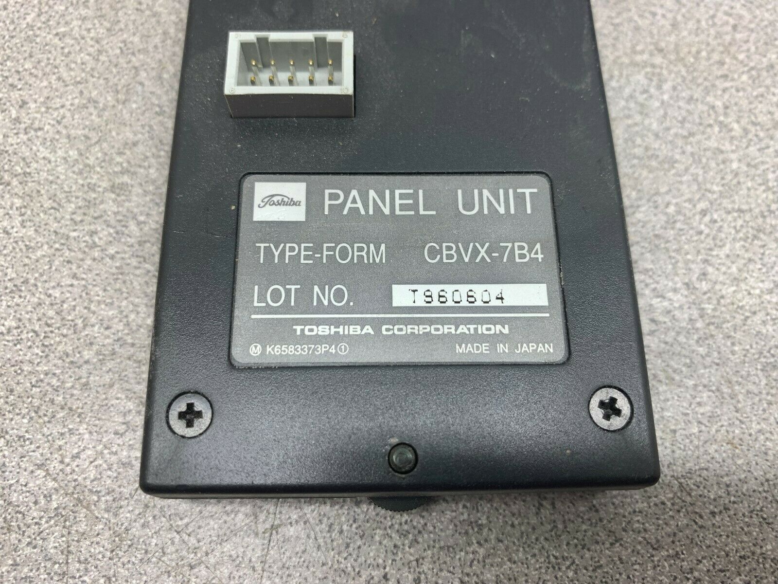 USED TOSHIBA PANEL T960604