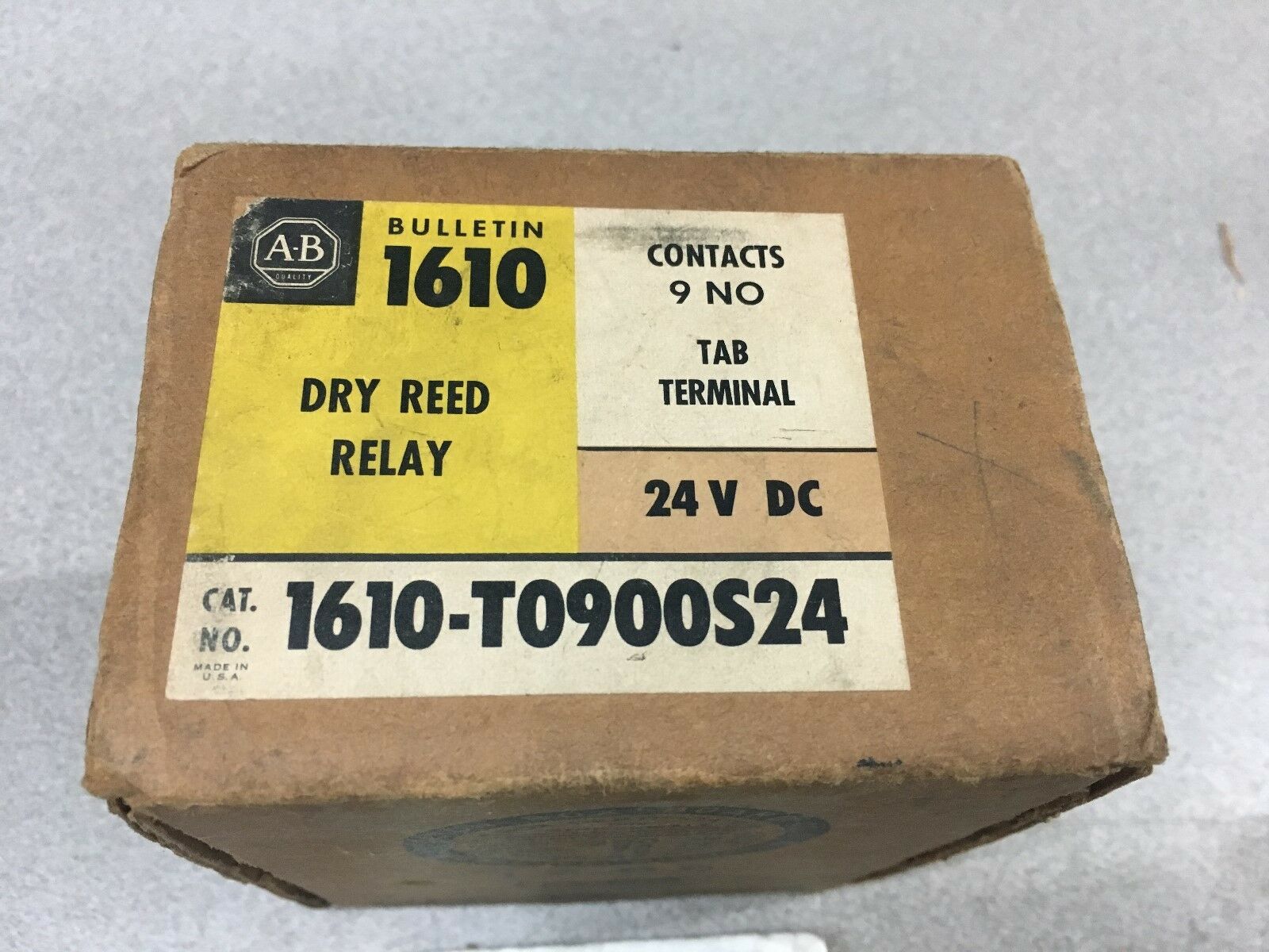 NEW IN BOX ALLEN RBADLEY DRY REED RELAY 1610-T0900S24 SERIES B