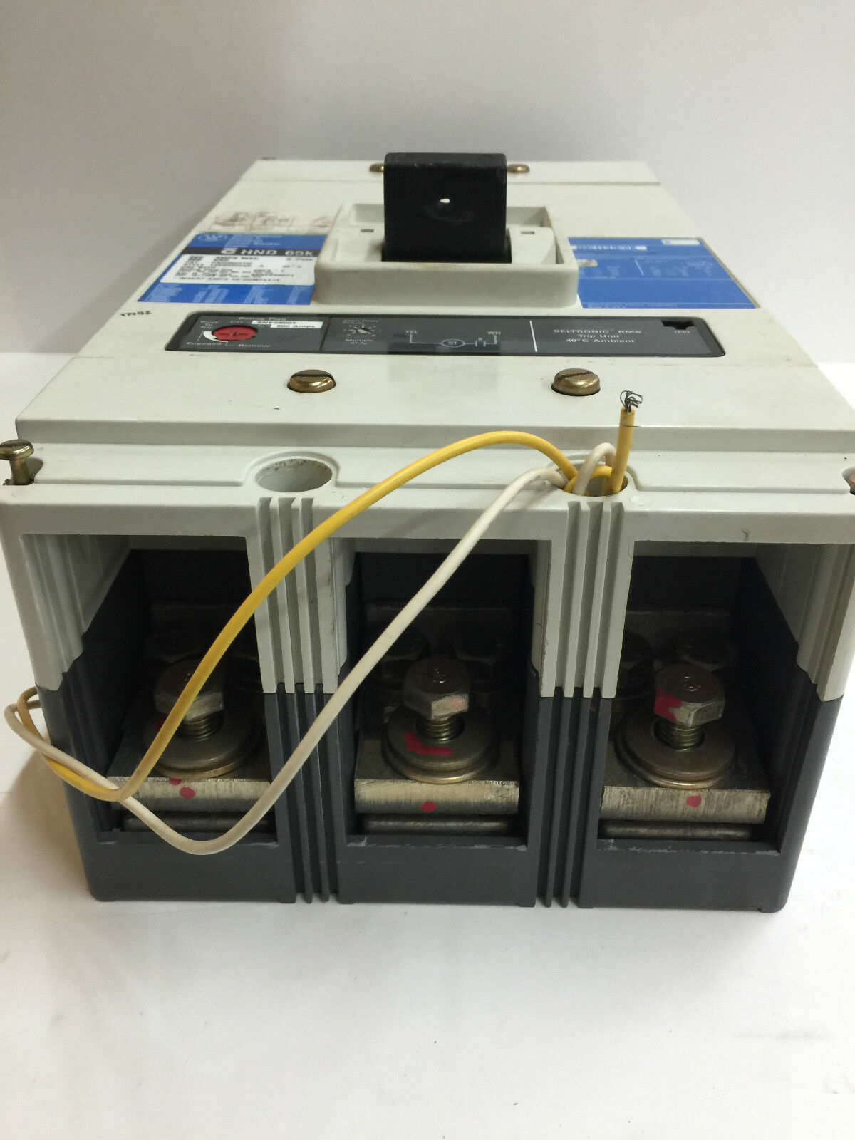 USED WESTINGHOUSE 800 AMP 3 POLE CIRCUIT BREAKER HND 65K CUTLER-HAMMER HND3800TW
