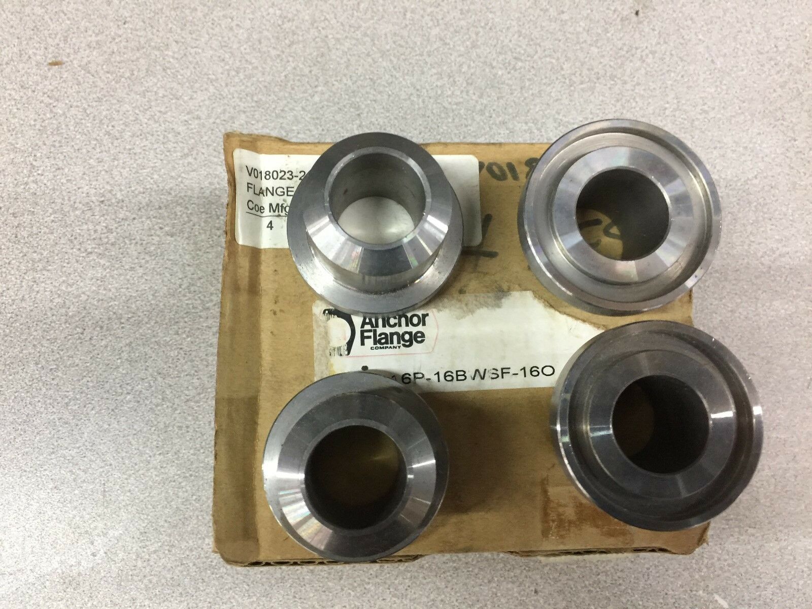 NEW BOX OF 4 ANCHOR CD 61 BW TO FLANGE HEAD ORING 16P-16BWSF-160