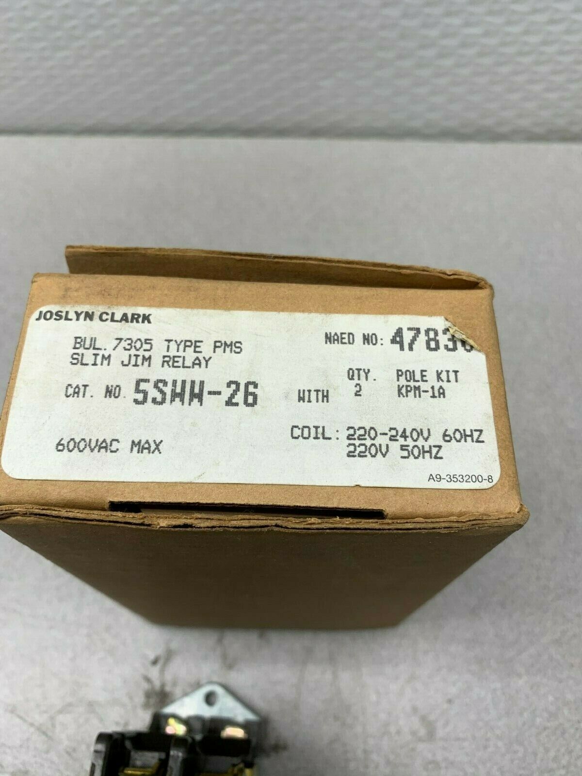 NEW IN BOX JOSLYN CLARK TYPE PMS 5S SLIM JIM RELAY 5SWW-26