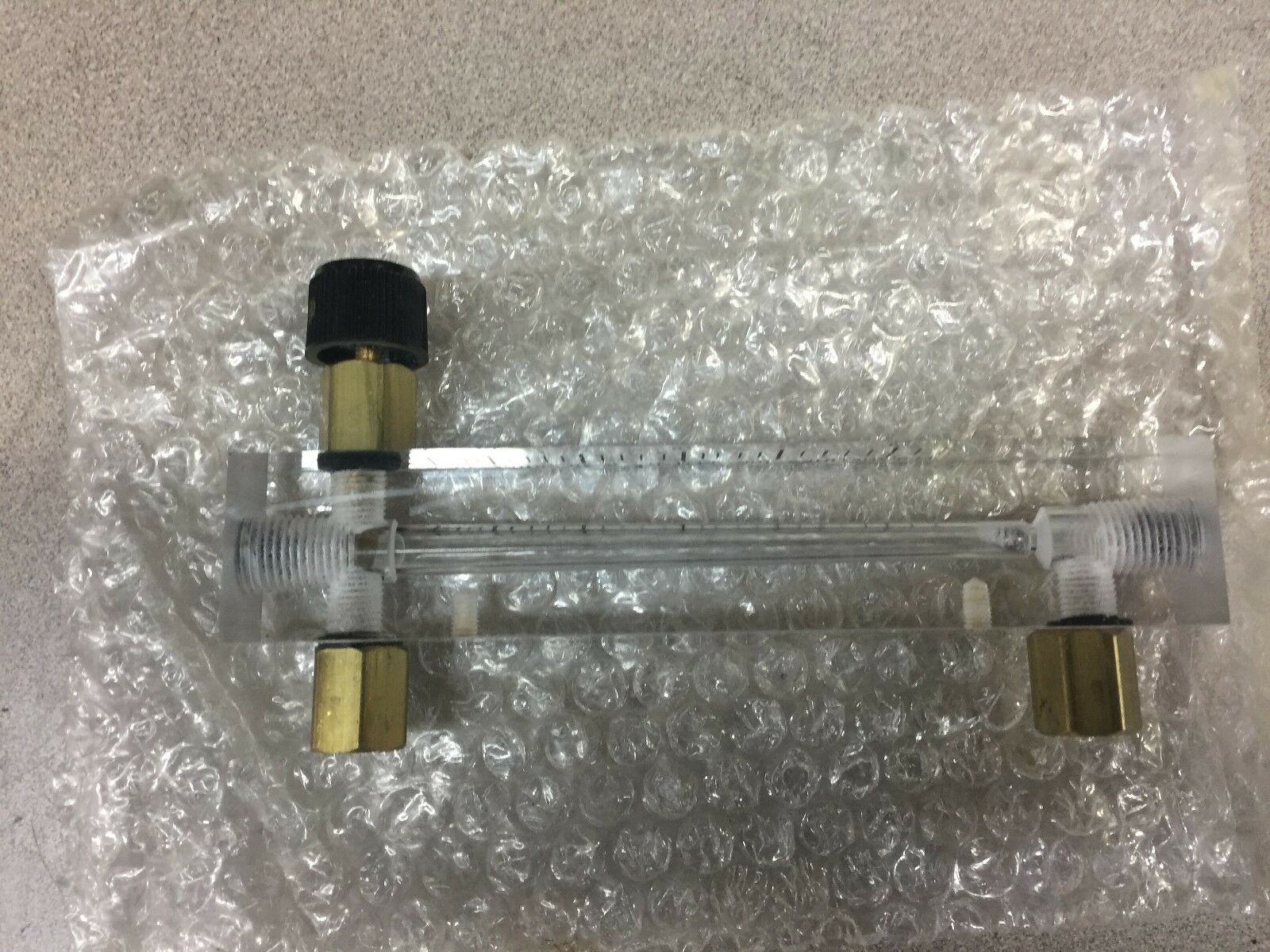 NEW NO BOX FLOWMETRICS ADJUSTABLE ACRYLIC FLOW METER 0-3.0CFM