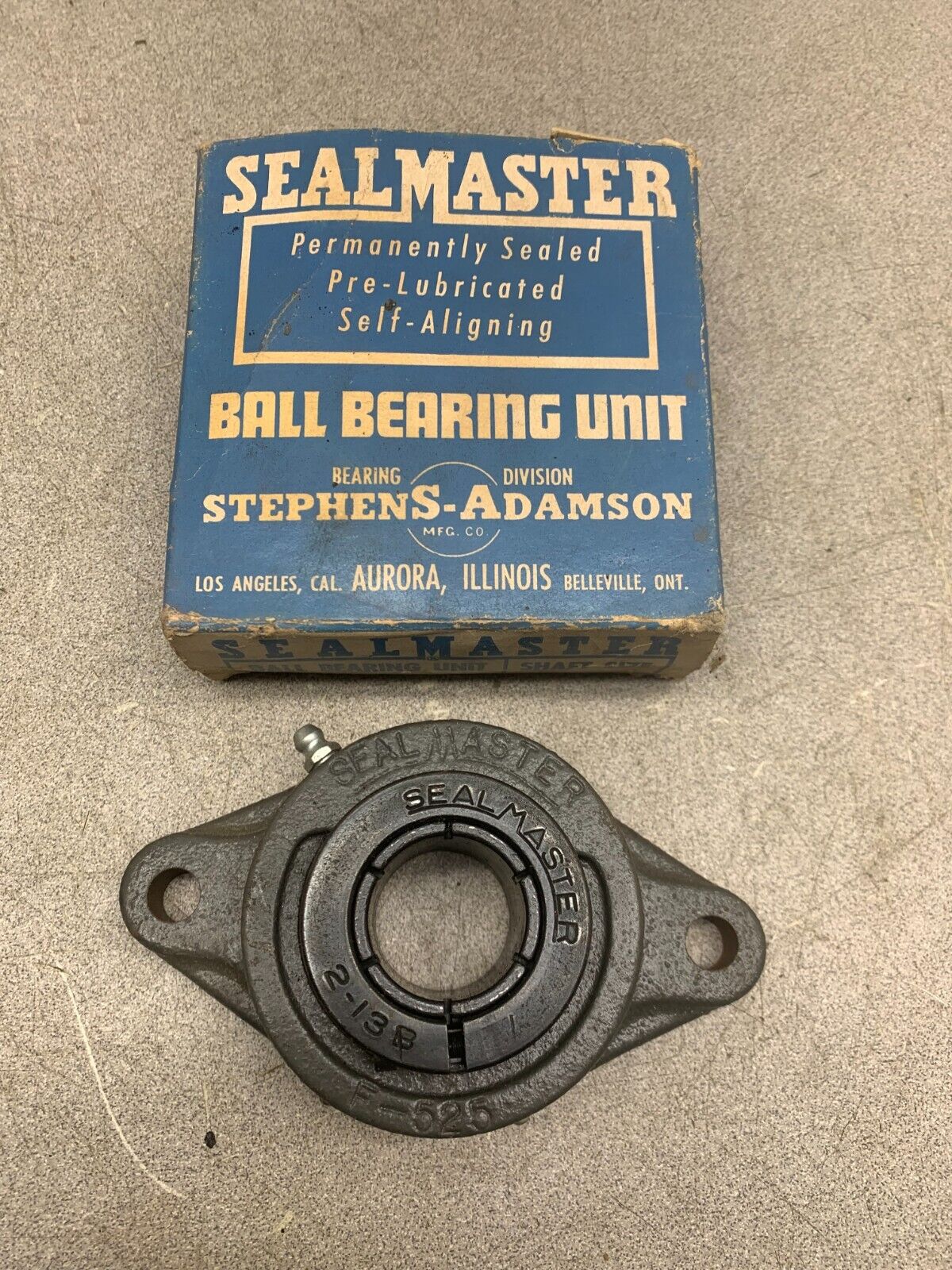 NEW SEALMASTER SFT-19T 2-BOLT FLANGE BEARING 1-3/16" BORE SFT19T