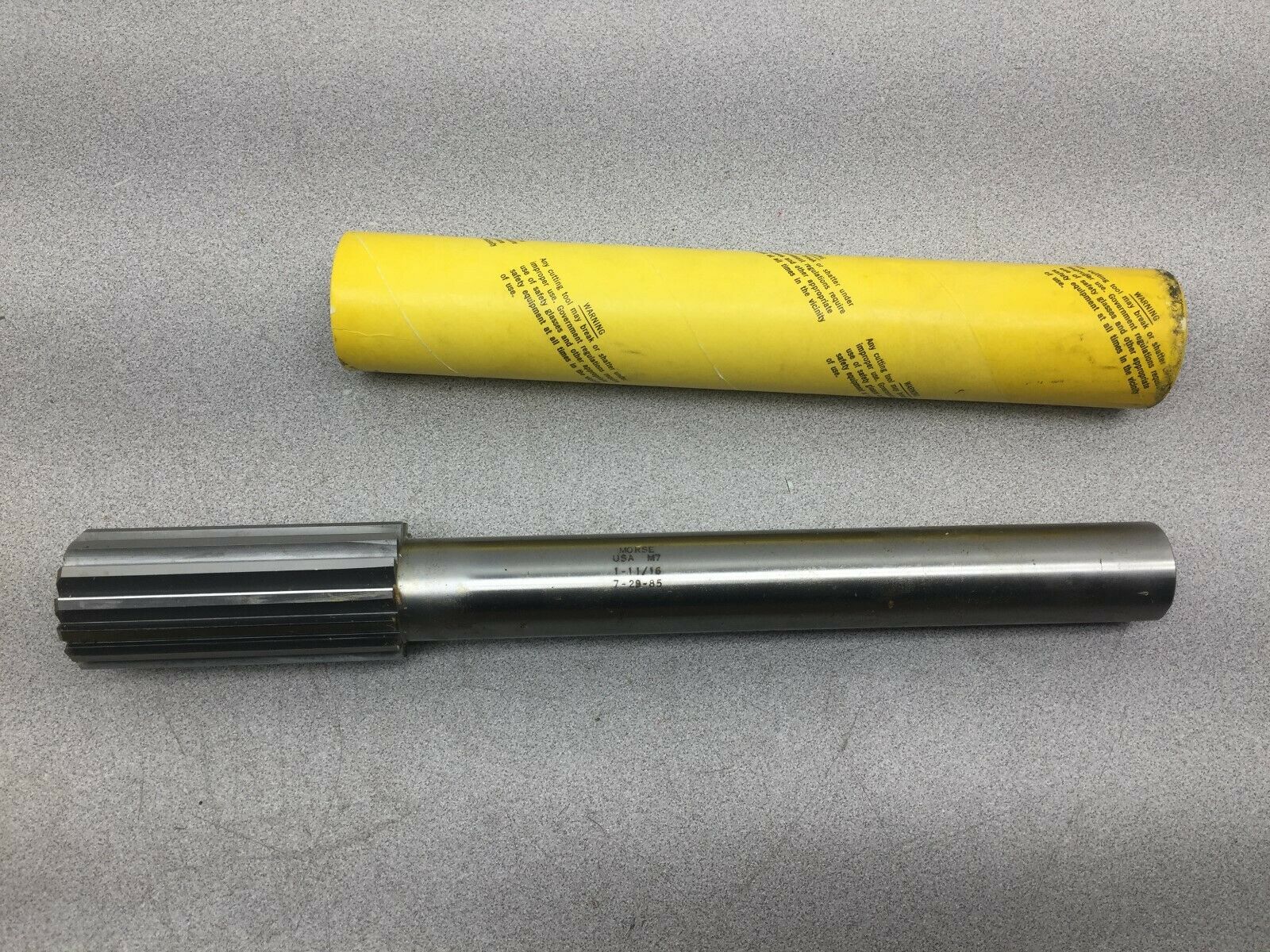 NEW IN BOX MORSE 1 11/16 HSS CHUCKING REAMER 1655