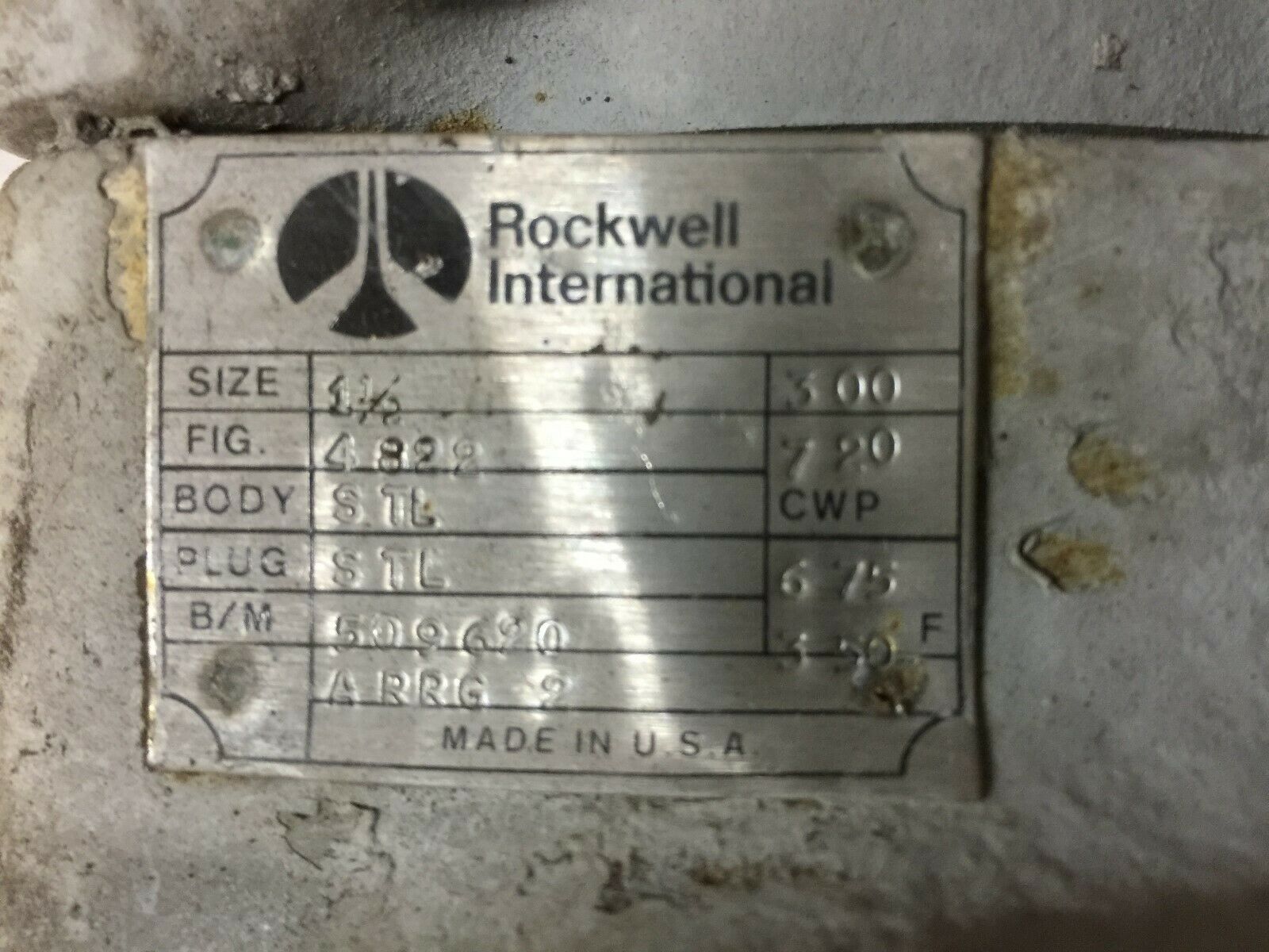 NEW ROCKWELL INTERNATIONAL 1 1/2 4 WAY PLUG VALVE 509620