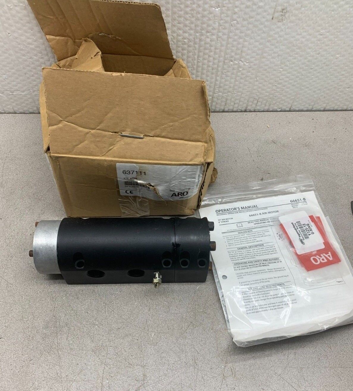 NEW IN BOX INGERSOLL RAND ARO 10" AIR MOTOR 6" STROKE 66651-B