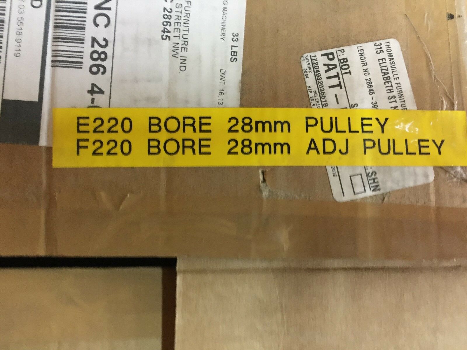 NEW NO BOX HEESEMANN E220 28MM BORE PULLY AND F220 28MM BORE ADJ PULLY 463770