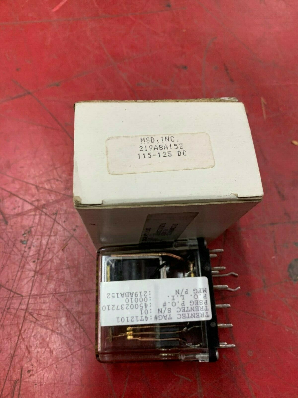 NEW IN BOX MSD INC. 125VDC. RELAY 219ABA152