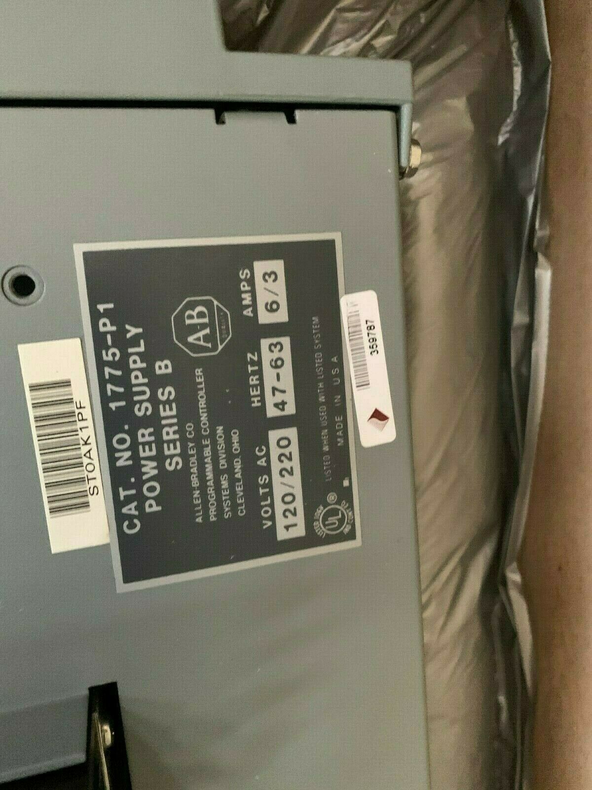 REFURBISHED ALLEN-BRADLEY PLC POWER SUPPLY 1775-P1 SERIES B