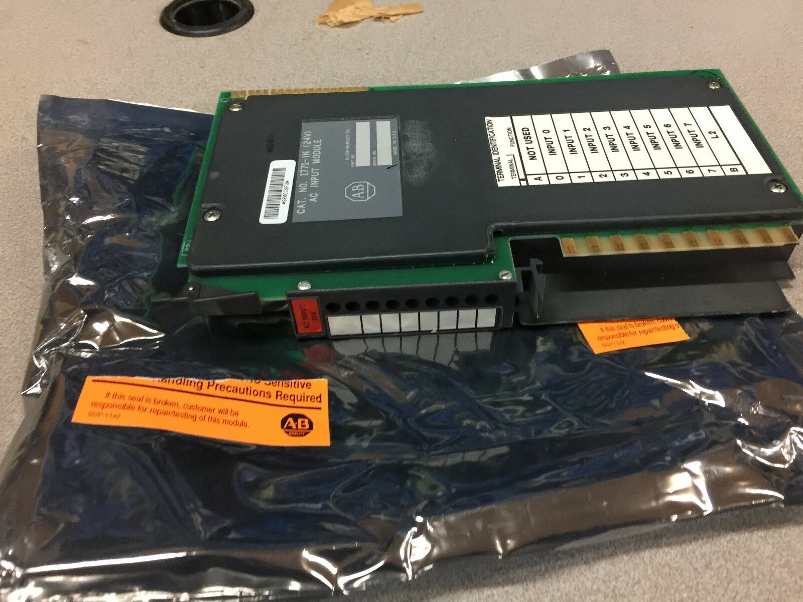 USED ALLEN BRADLEY 24VAC INPUT MODULE 1771-IN