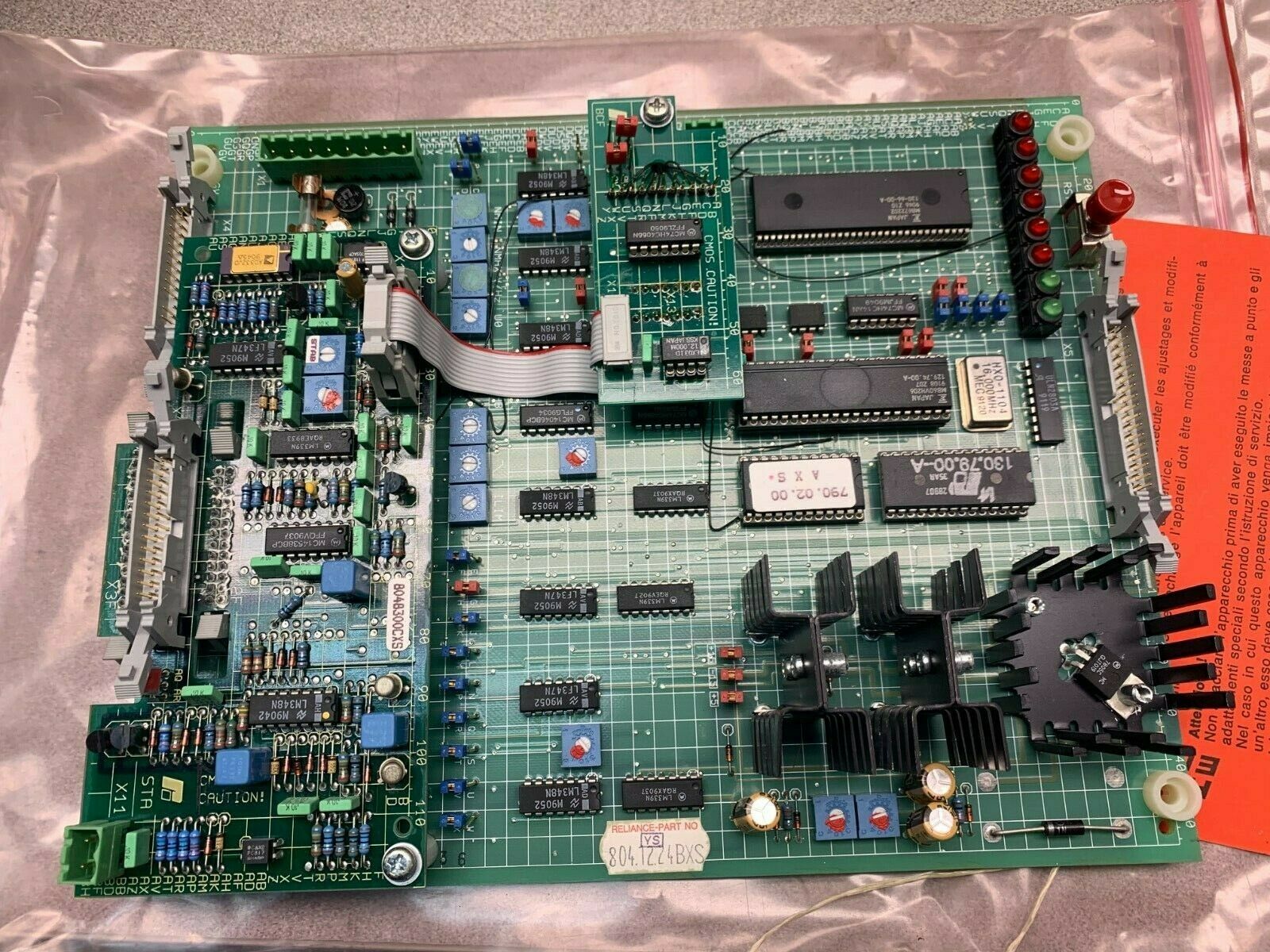 NEW RELIANCE ELECTRIC 8041224BXS CIRCUIT BOARD 804.12.24BXS WITH 8048300CXS