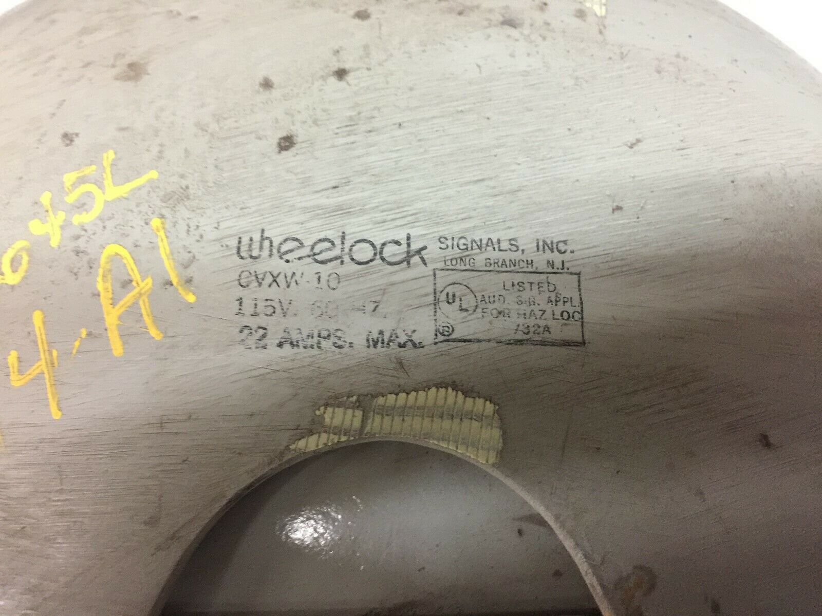 NEW NO BOX WHEELOCK 115 VAC EXPOLSINON PROOF VIBRATING BELL CVX10-115-S