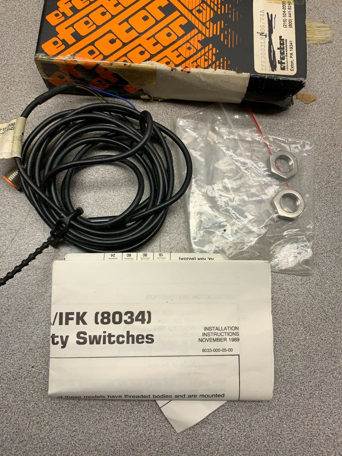 NEW IN BOX EFECTOR SENSOR IFK3002LAN0G