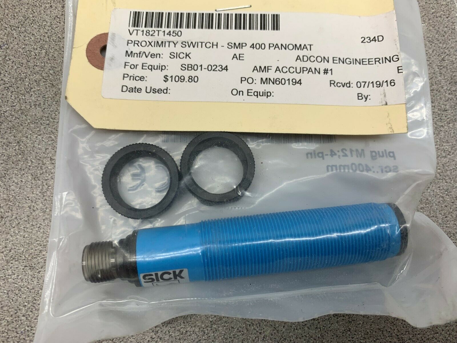 NEW NO BOX SICK SENSOR VT18-2T1450