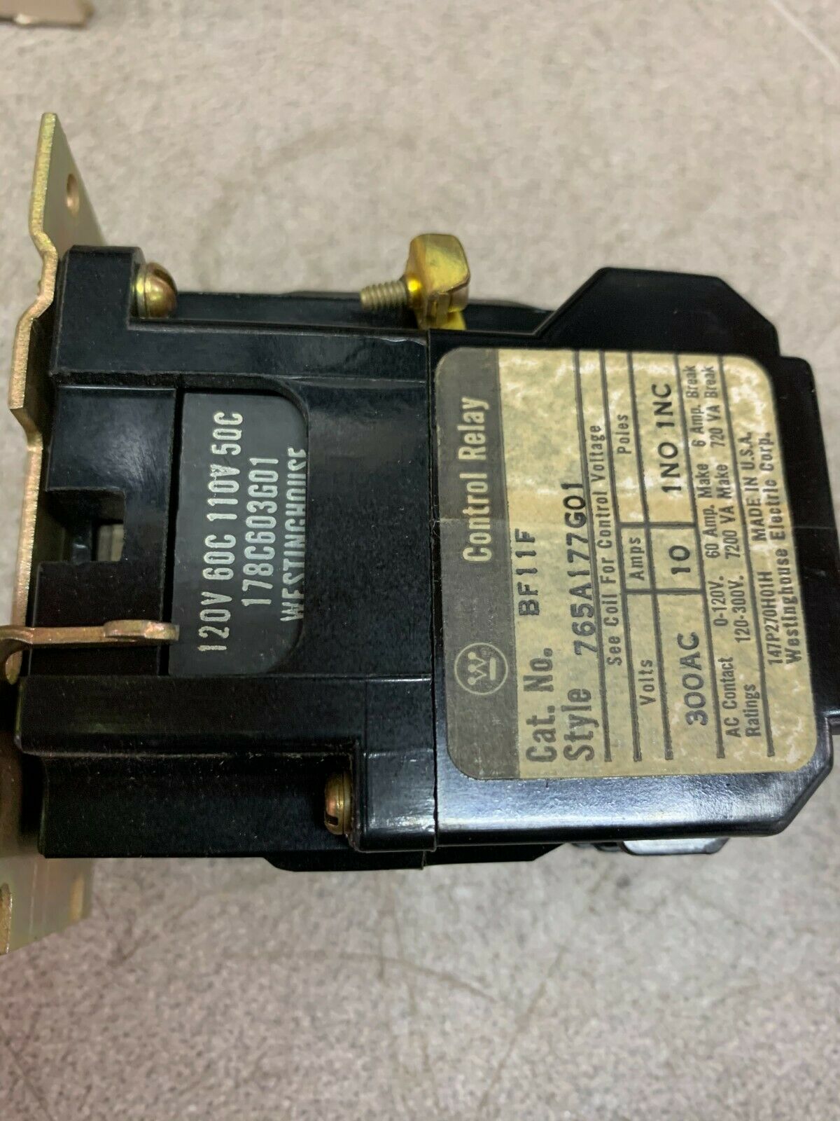 NEW IN BOX WESTINGHOUSE RELAY BF11F