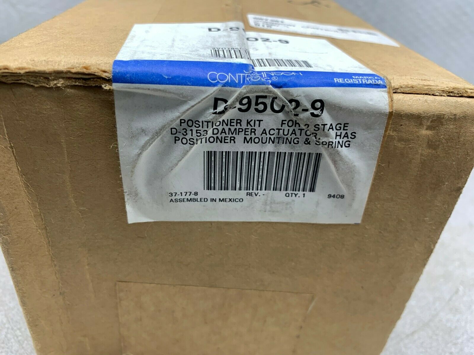 NEW IN BOX JOHNSON CONTROLS POSITIONER KIT D-9502-9