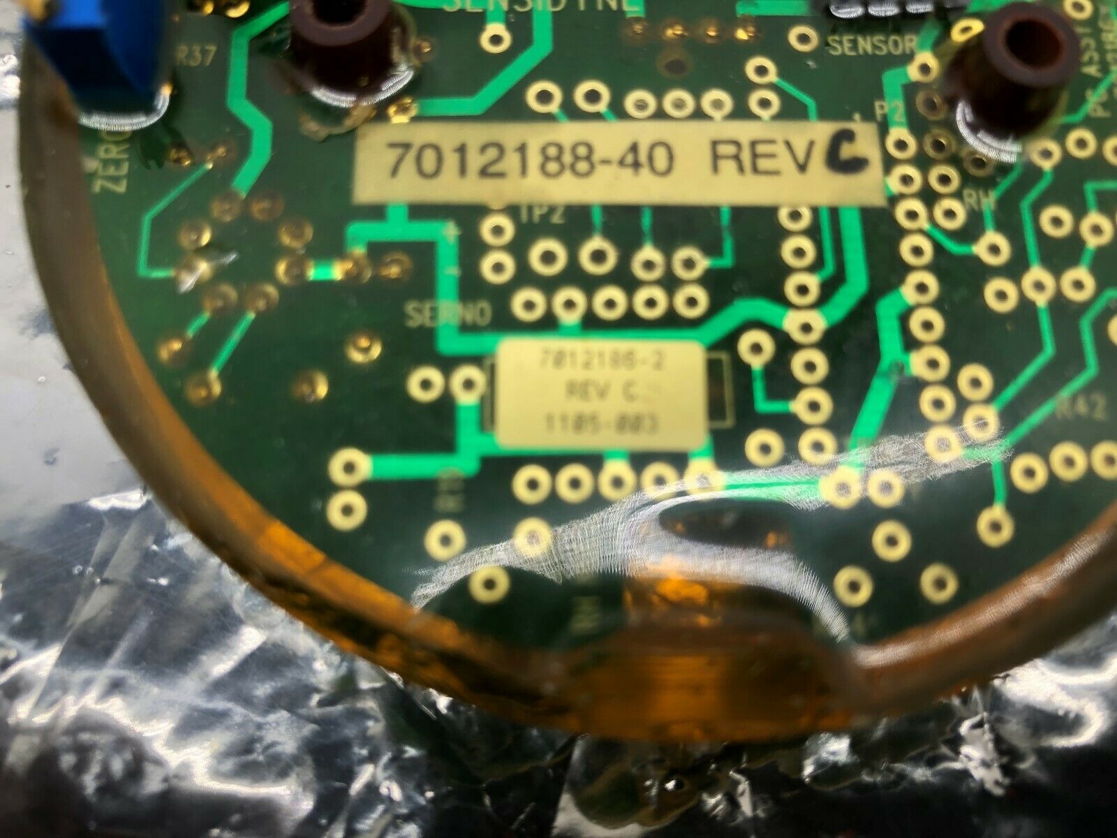 USED SENSIDYNE CIRCUIT BOARD 7012188-40 REV C / 7012186-2 REV C