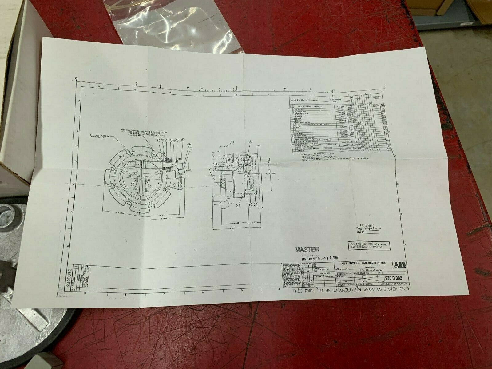 NEW IN BOX WESTINGHOUSE OIL VALVE KIT 230D092G02