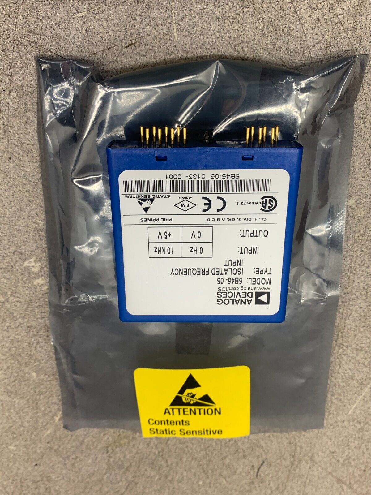NEW NO BOX ANALOG DEVICES ISOLATED INPUT FREQUENCY INPUT MODULES 5B45-05