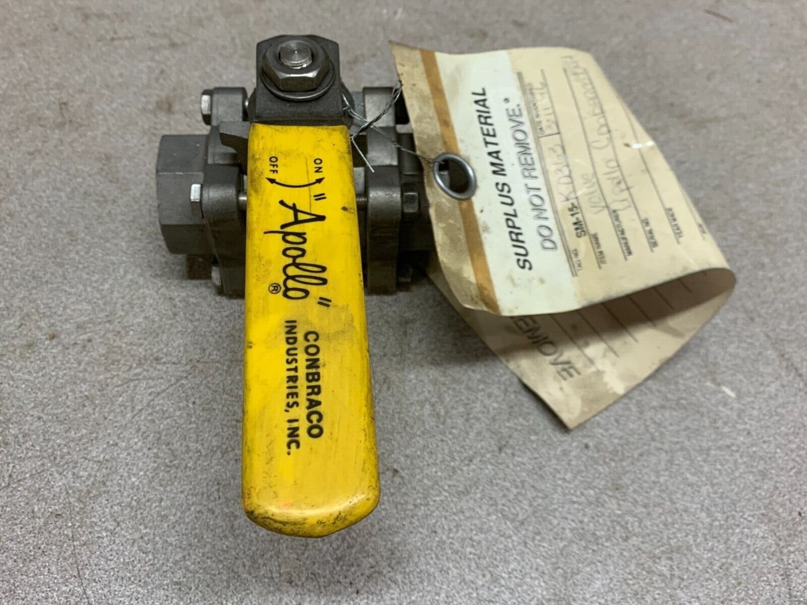 NEW NO BOX APOLLO 316 1" BSTAINLESS BALL VALVE 800 WOG