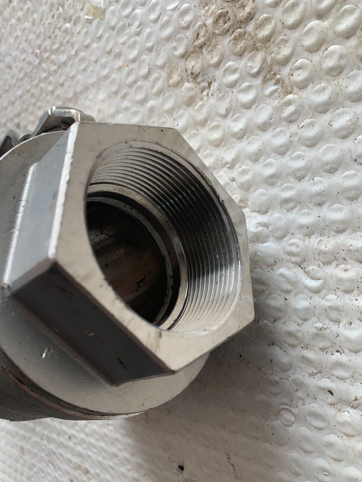 NEW Inline 2" 1000WOG CF8M stainless full port Ball Valve with threaded ends