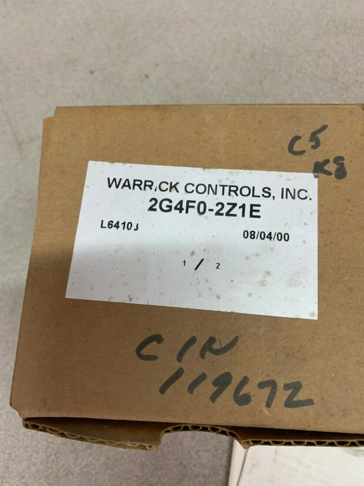 NEW IN BOX WARRICK CONTROLS INDUSTRIAL CONTROL 2G4F0-2Z1E