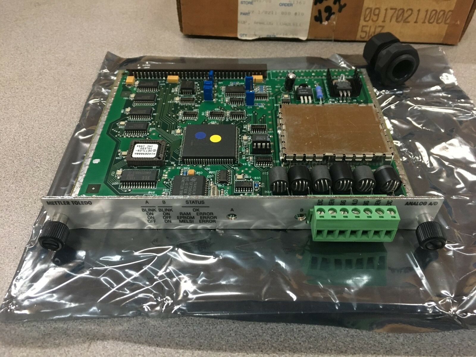 NEW IN BOX METTLER TOLEDO ANALOG BOARD C14093000A
