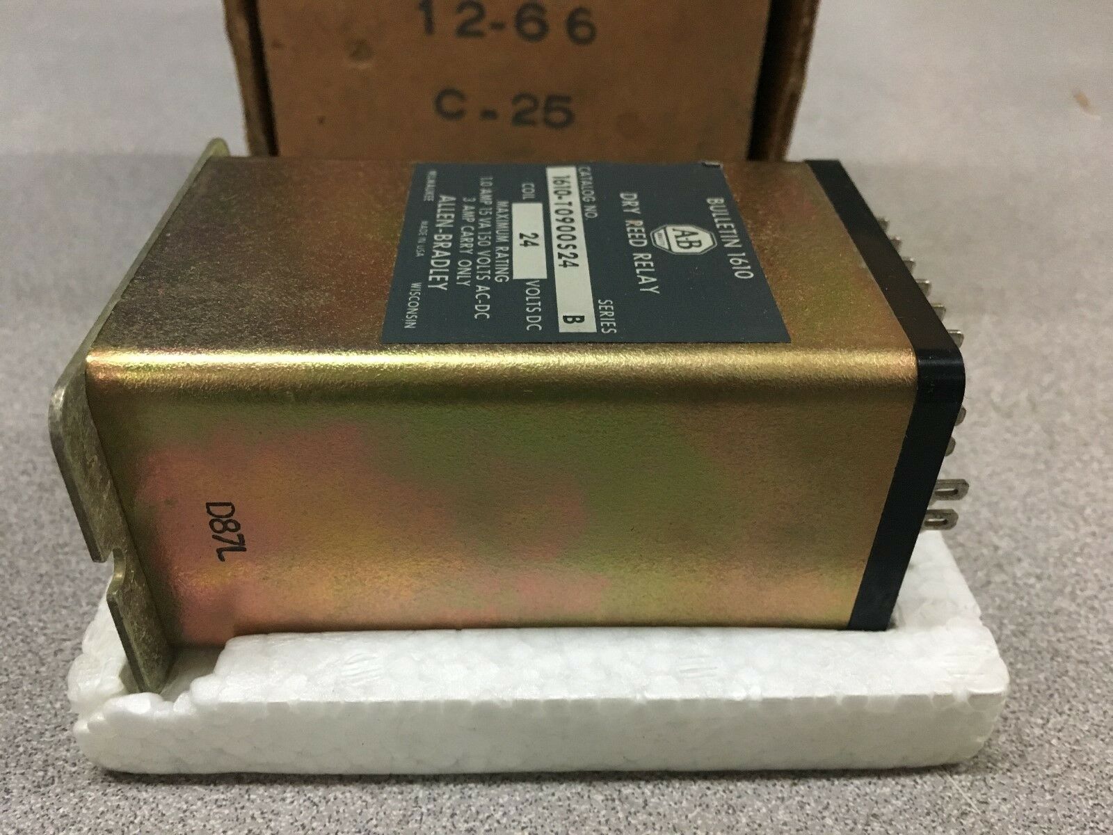 NEW IN BOX ALLEN RBADLEY DRY REED RELAY 1610-T0900S24 SERIES B