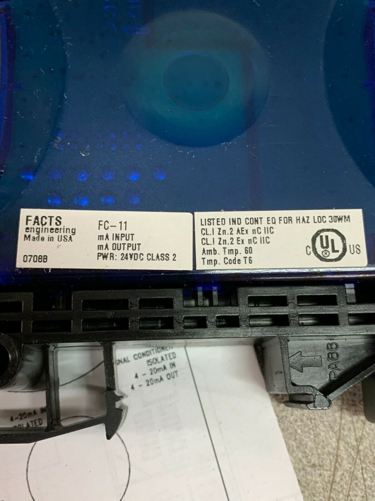 NEW NO BOX FACTS ENGINEERING SIGNAL CONDITIONER ISOLATED FC-11