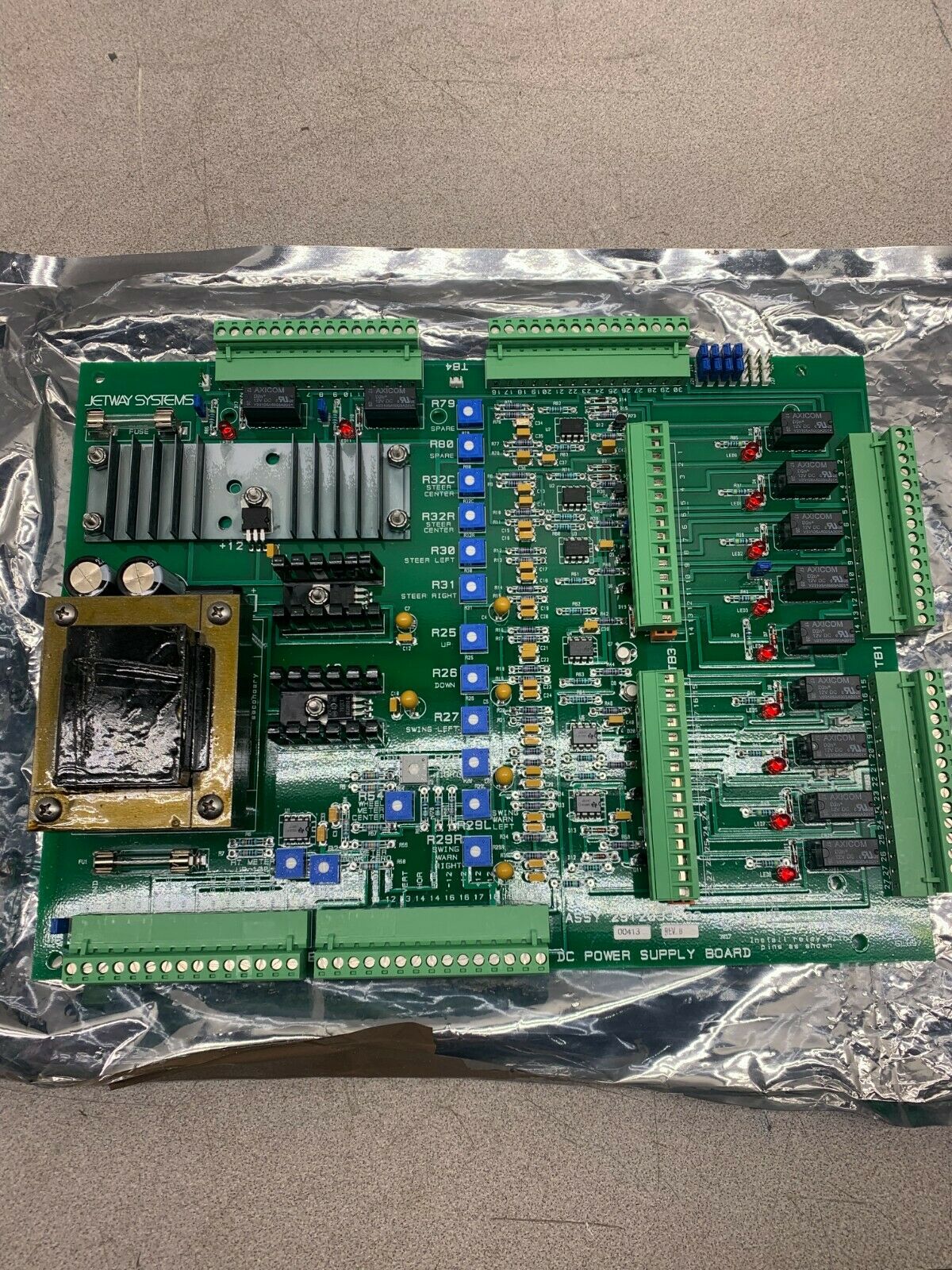 NEW NO BOX JETWAY SYSTEMS 2912033 02 DC POWER SUPPLY BOARD 2912033.02 REV. B