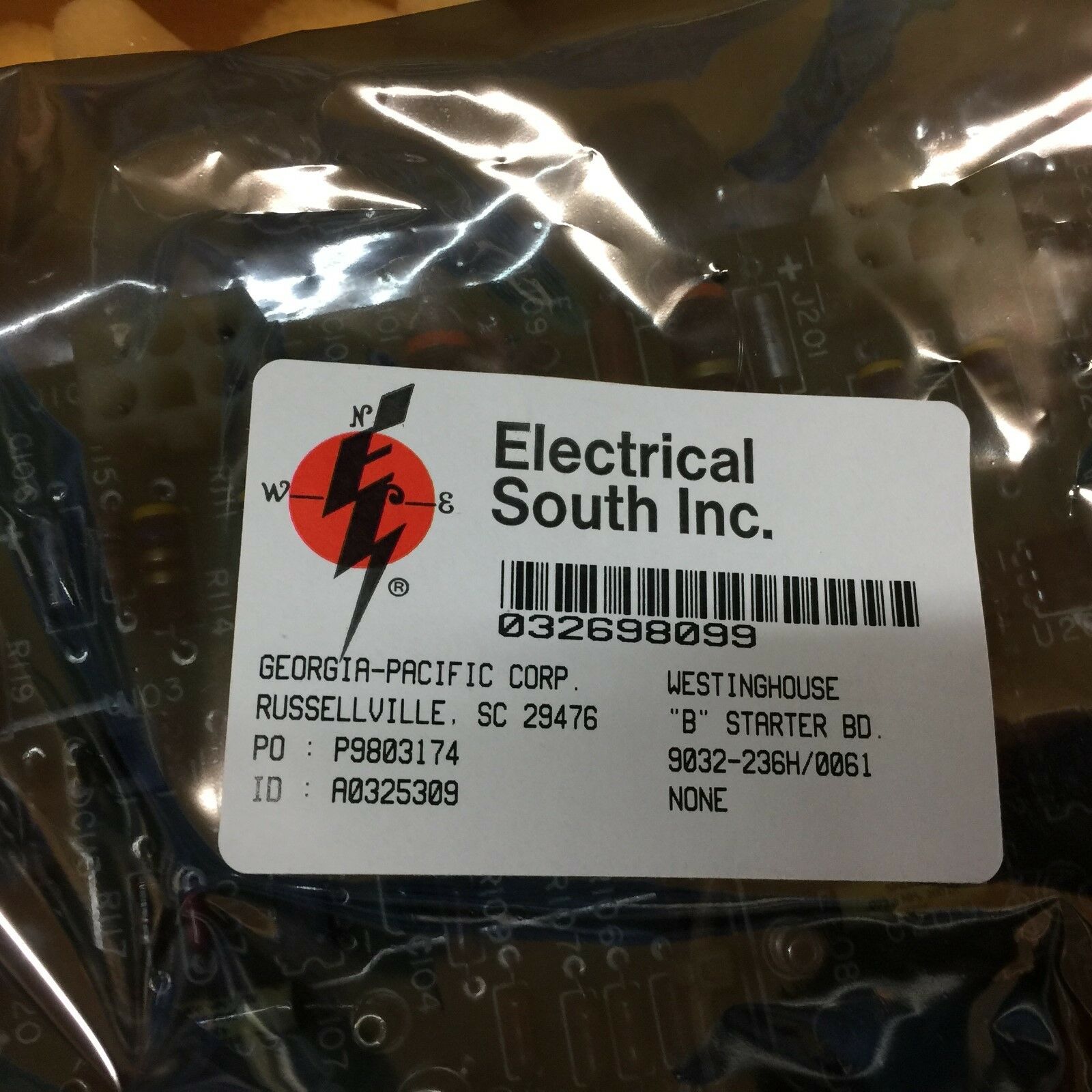 USED REBUILT WESTINGHOUSE B STARTER BOARD 0061-604 / 9032-236H/0061