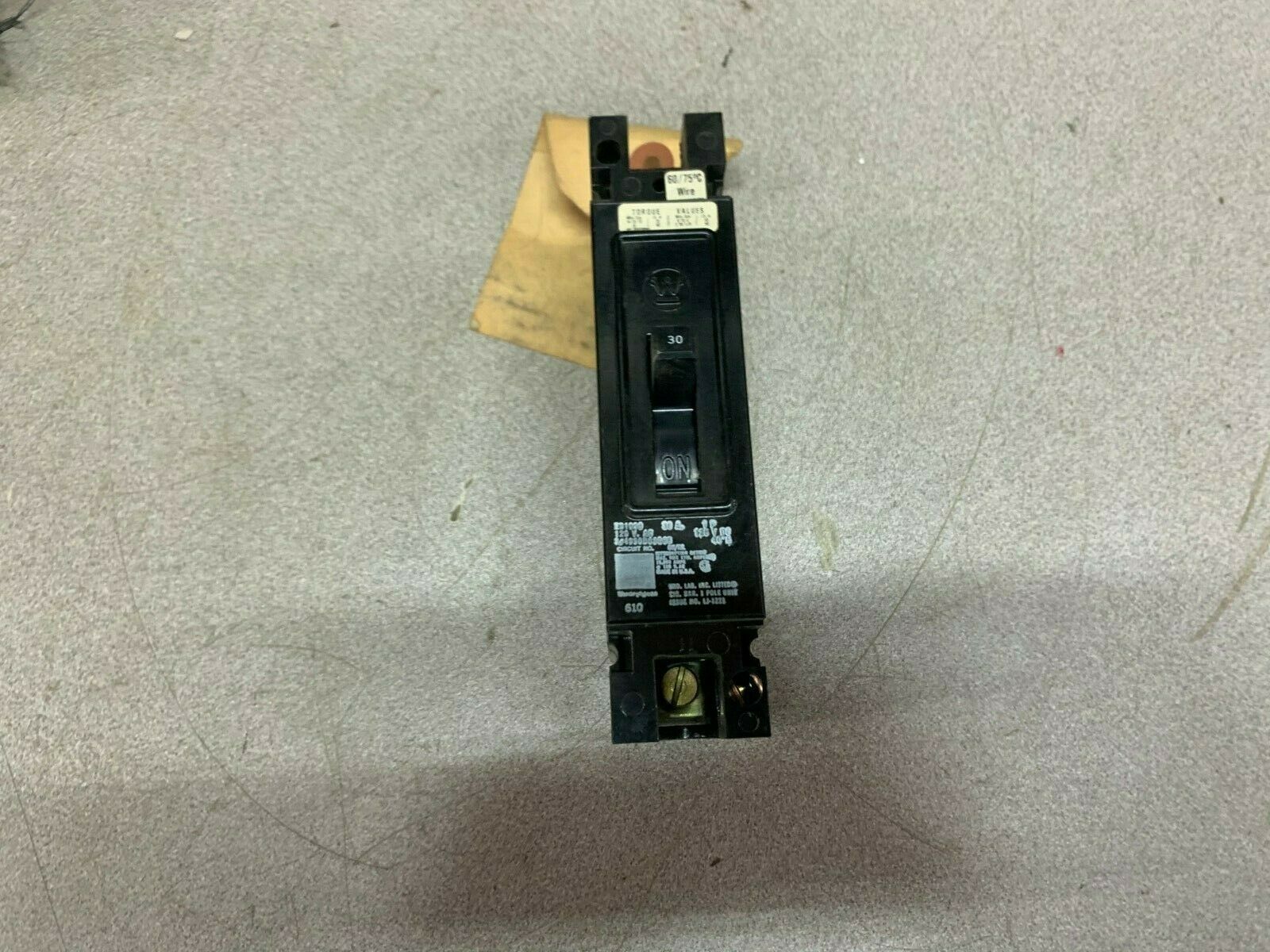 NEW NO BOX WESTINGHOUSE 1 POLE 3 AMP BREAKER EB1030