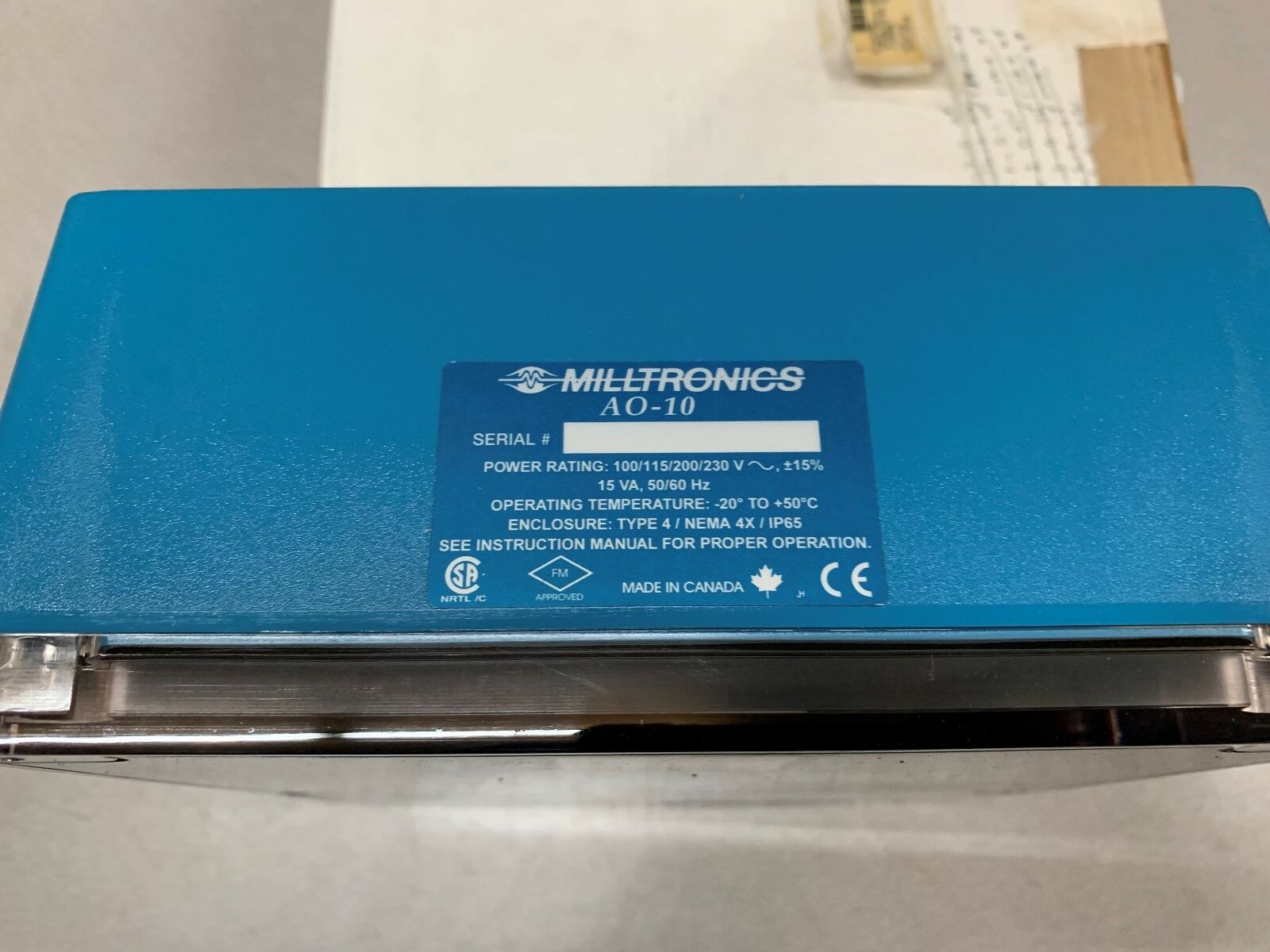 NEW IN BOX MILLTRONICS 83040311 CONTROL A010 , AC,N4,POLY,ENG,CSA/CE9/FM
