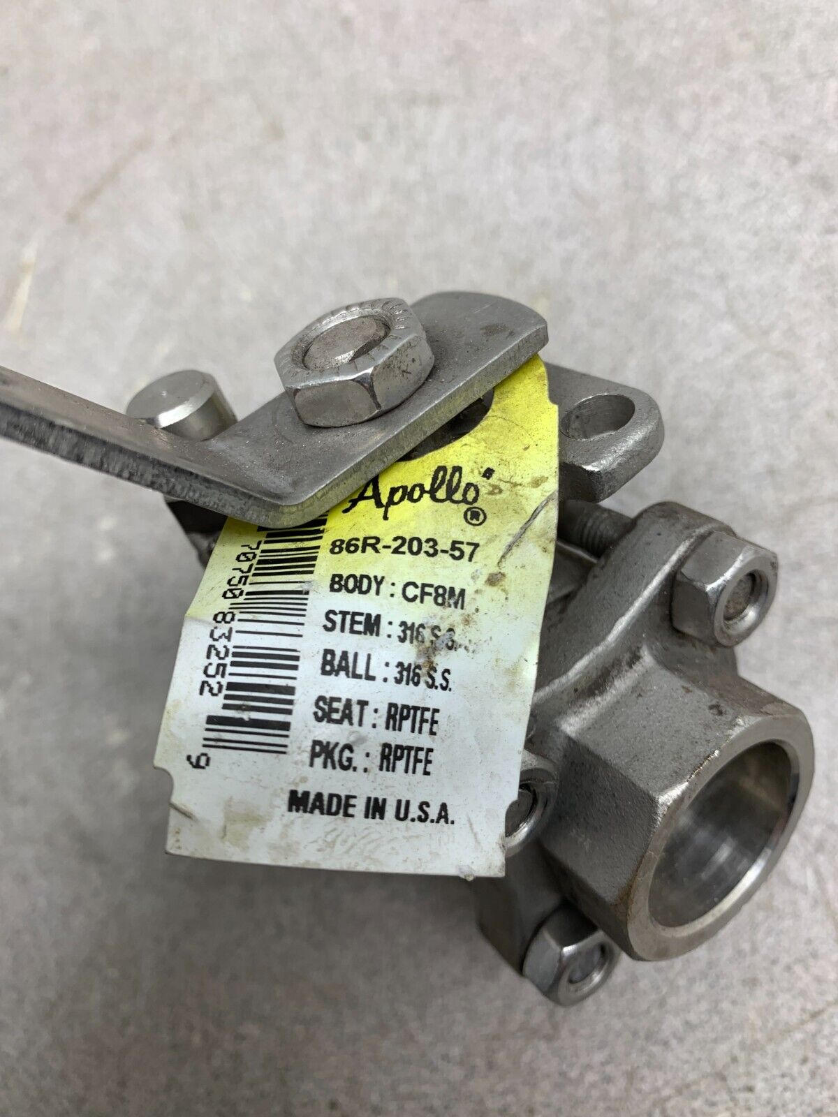 NEW NO BOX APOLLO STAINLESS STEEL BALL VALVE 86R-203-57