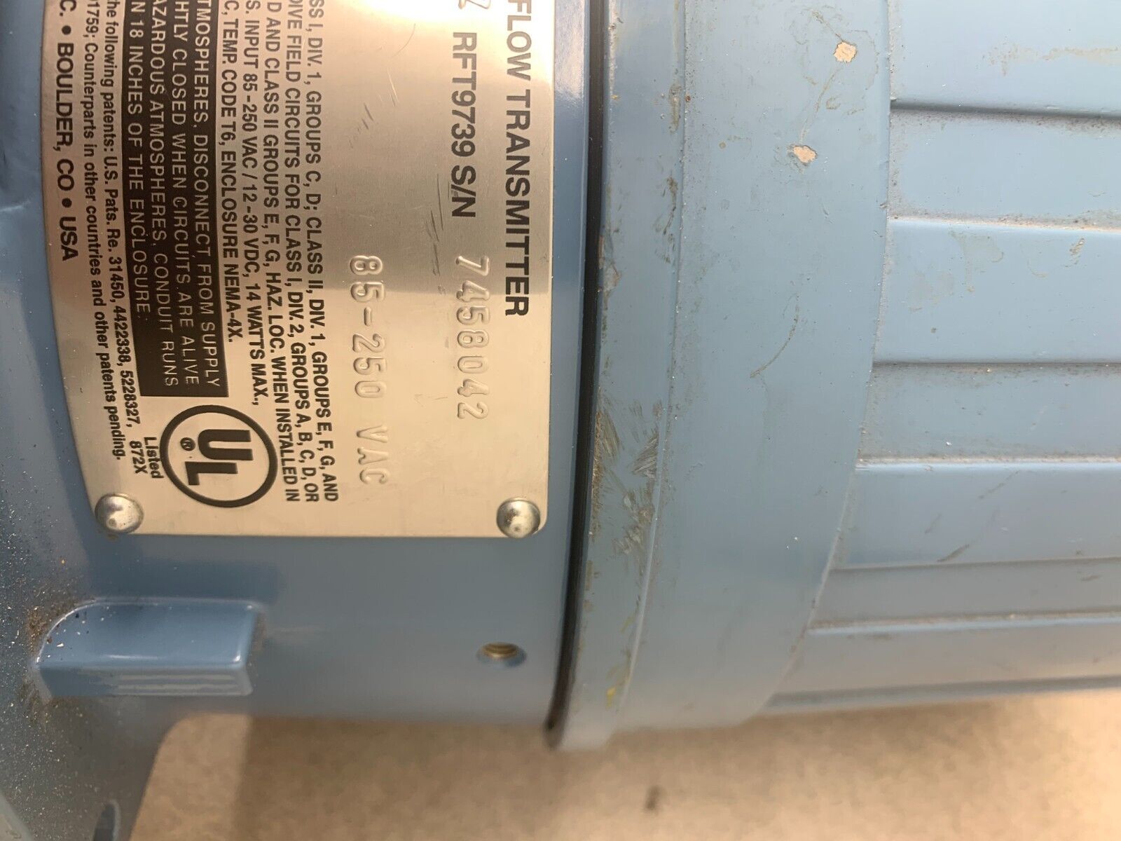 NEW NO BOX MICRO MOTION ELITE REMOTE FLOW TRANSMISTTER RFT9739E4SUJEZ