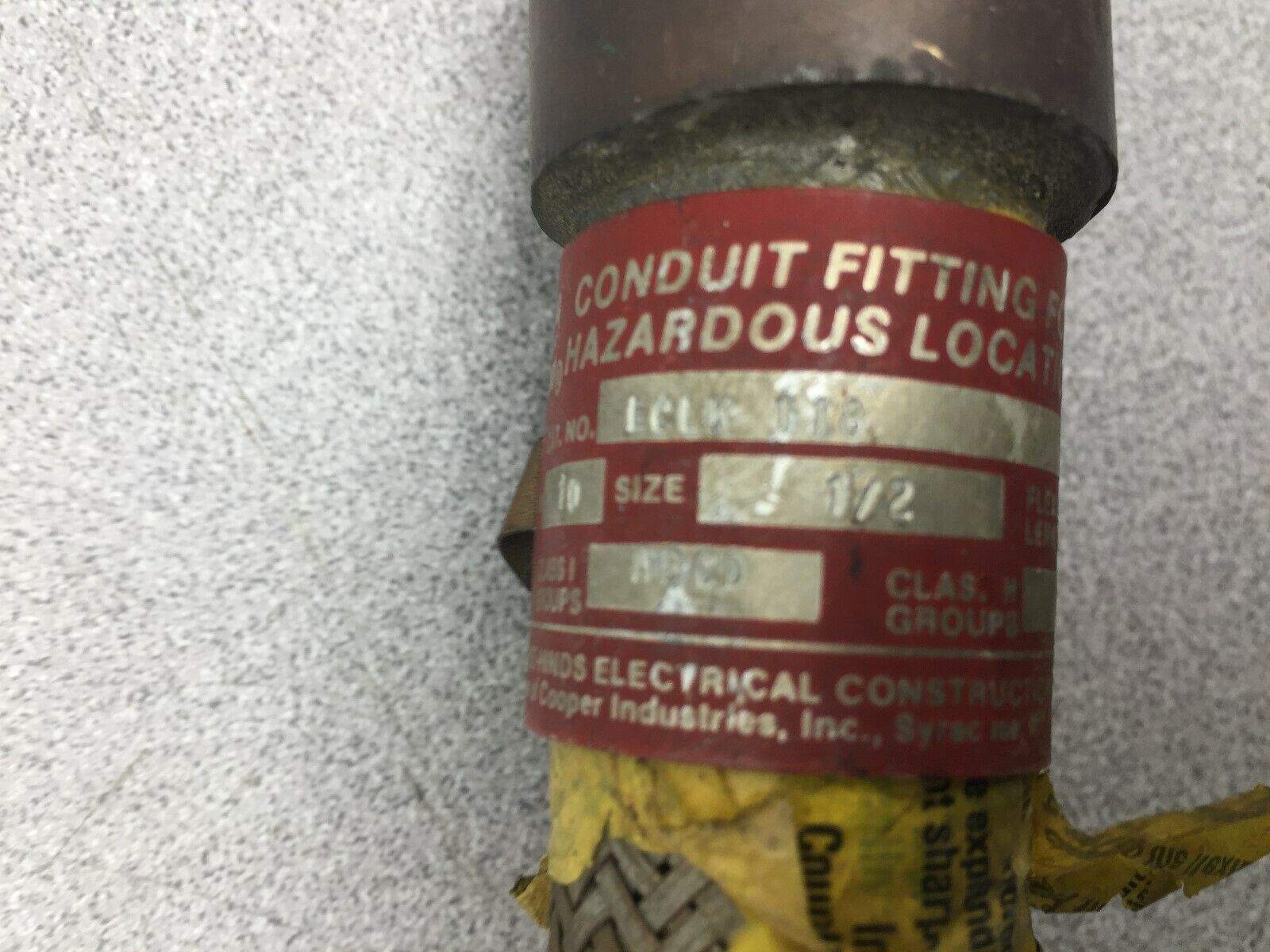 USED MICRO SWITCH EXPLOSION PROOF SWITCH WITH EXPLOSION PROOF FLEX CONDUIT EX-AR