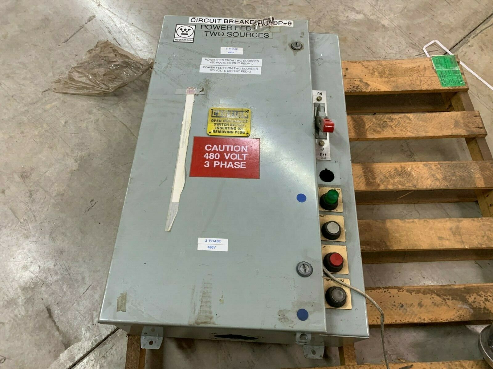 WESTINGHOUSE W240M3CFC SIZE 3 100AMP COMBINATION STARTER W204J3CCF-AE2J1L6L9T
