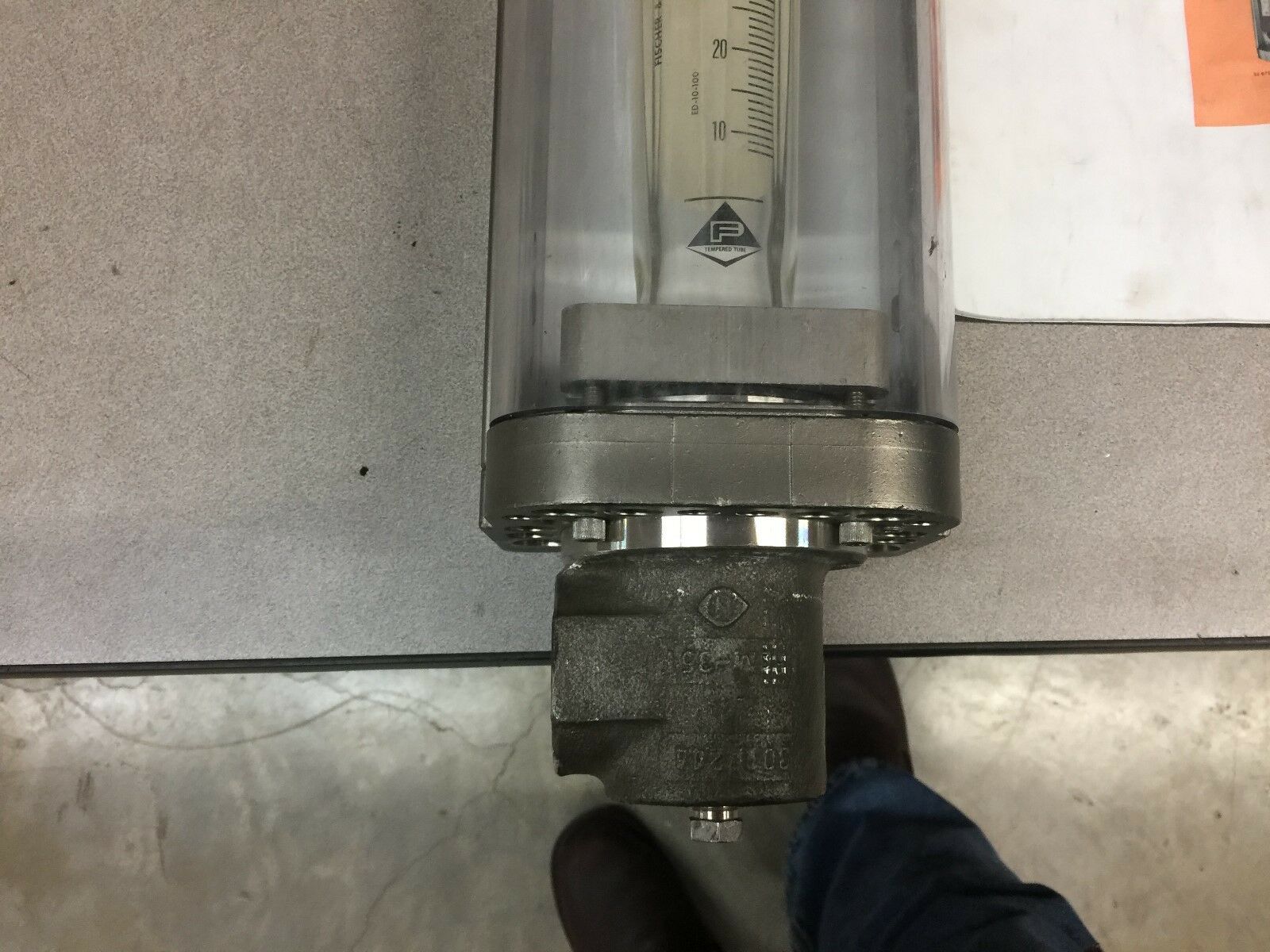NEW NO BOX FISCHER & PORTER VA MASTER FLOW METER 10A4555X