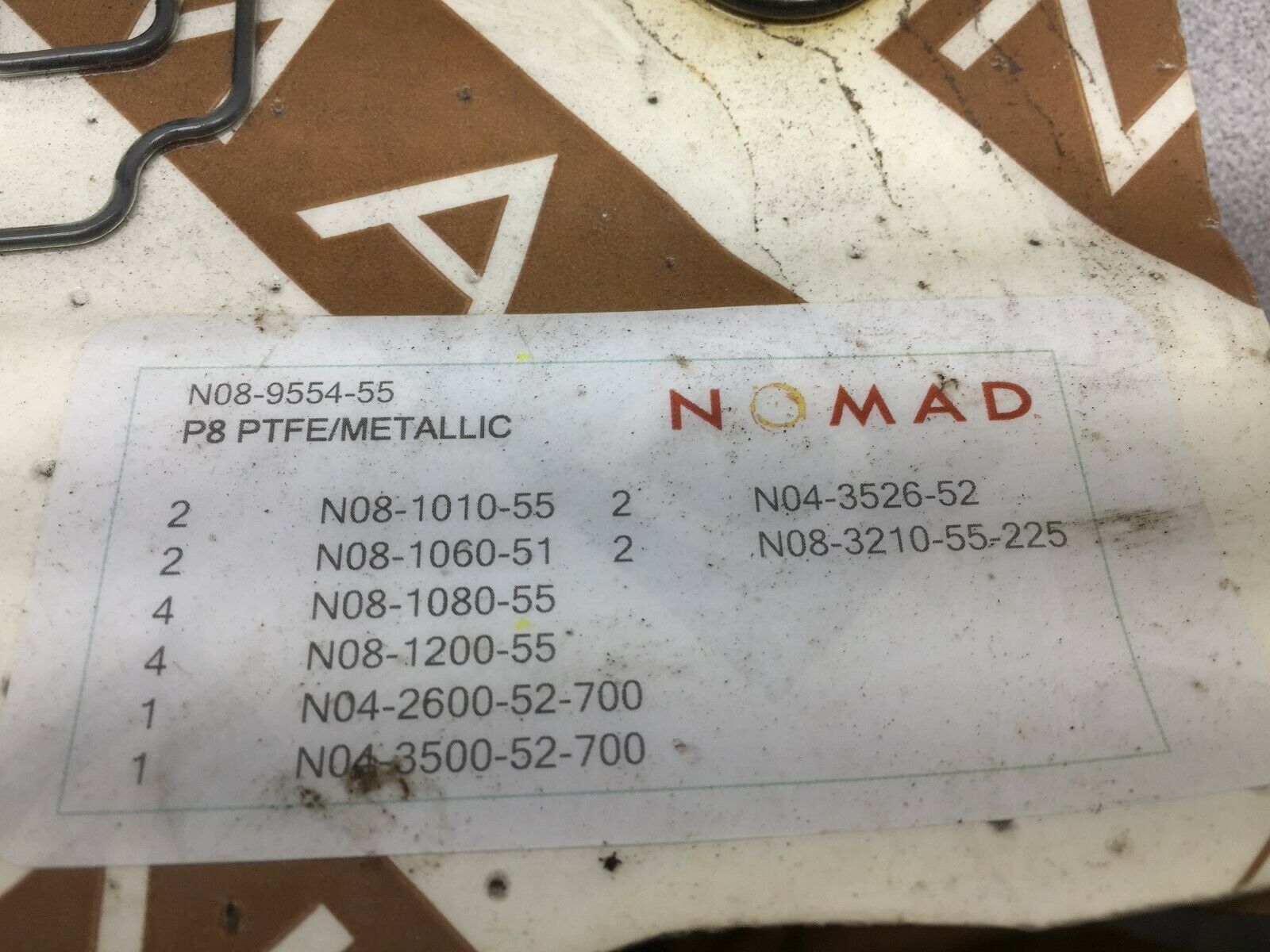 NEW IN PACK NOMAD PUMP REBUILD KIT N08-9554-55