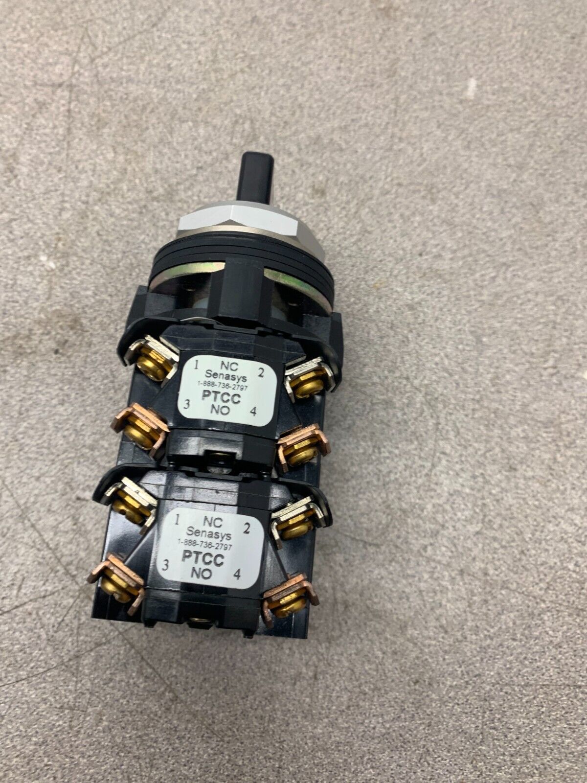 NEW NO BOX SENASYS 4 POS. SELECTOR SWITCH PTSJK302CC