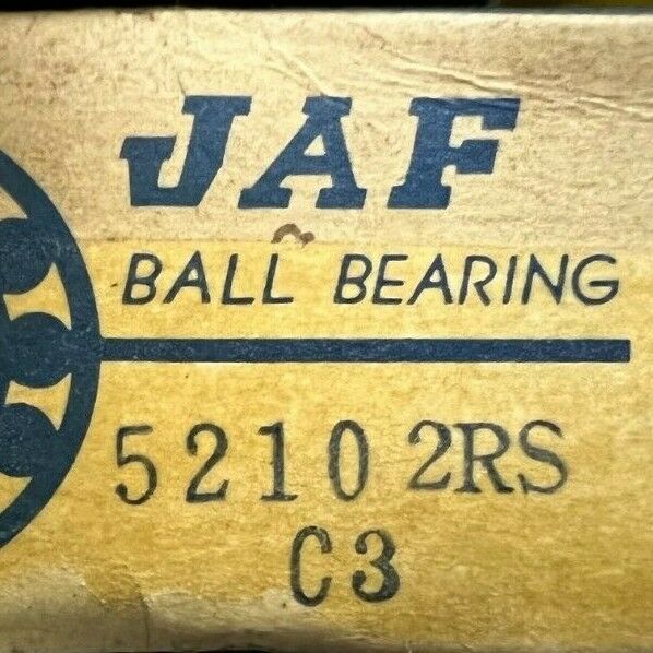 NEW IN BOX JAF 6210RS 5210 BALL BEARING 5210 2RS C3