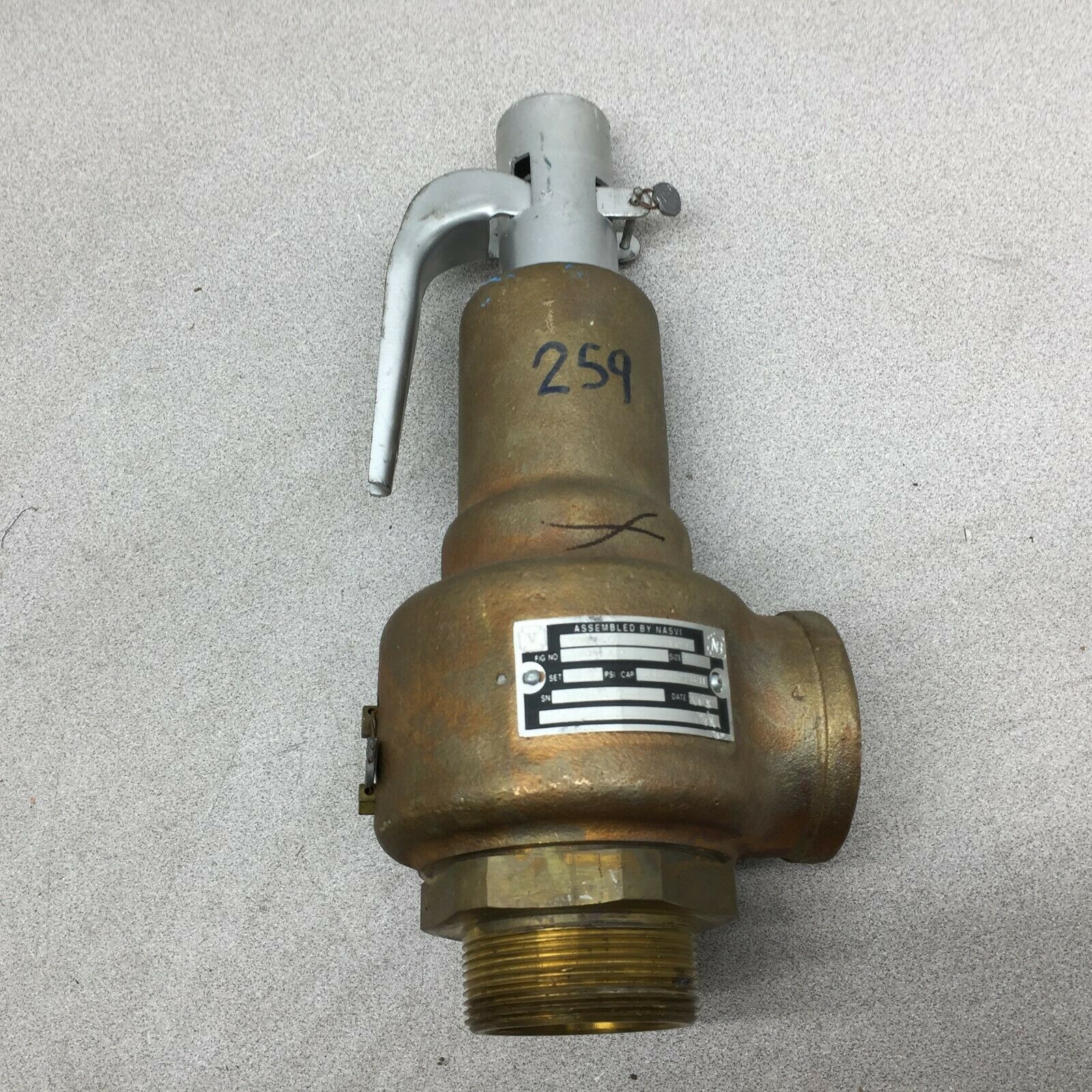 NEW NO BOX NASVI 2" 25.0 PSI 1581 LB/HR PRESSURE RELEIF VALVE 19KHHA