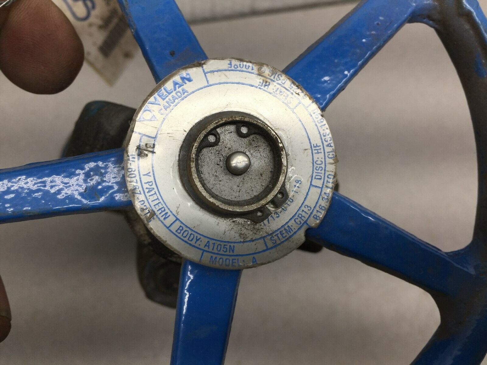 NEW NO BOX VELAN 3/4" GLOBE VALVE ASTM A105