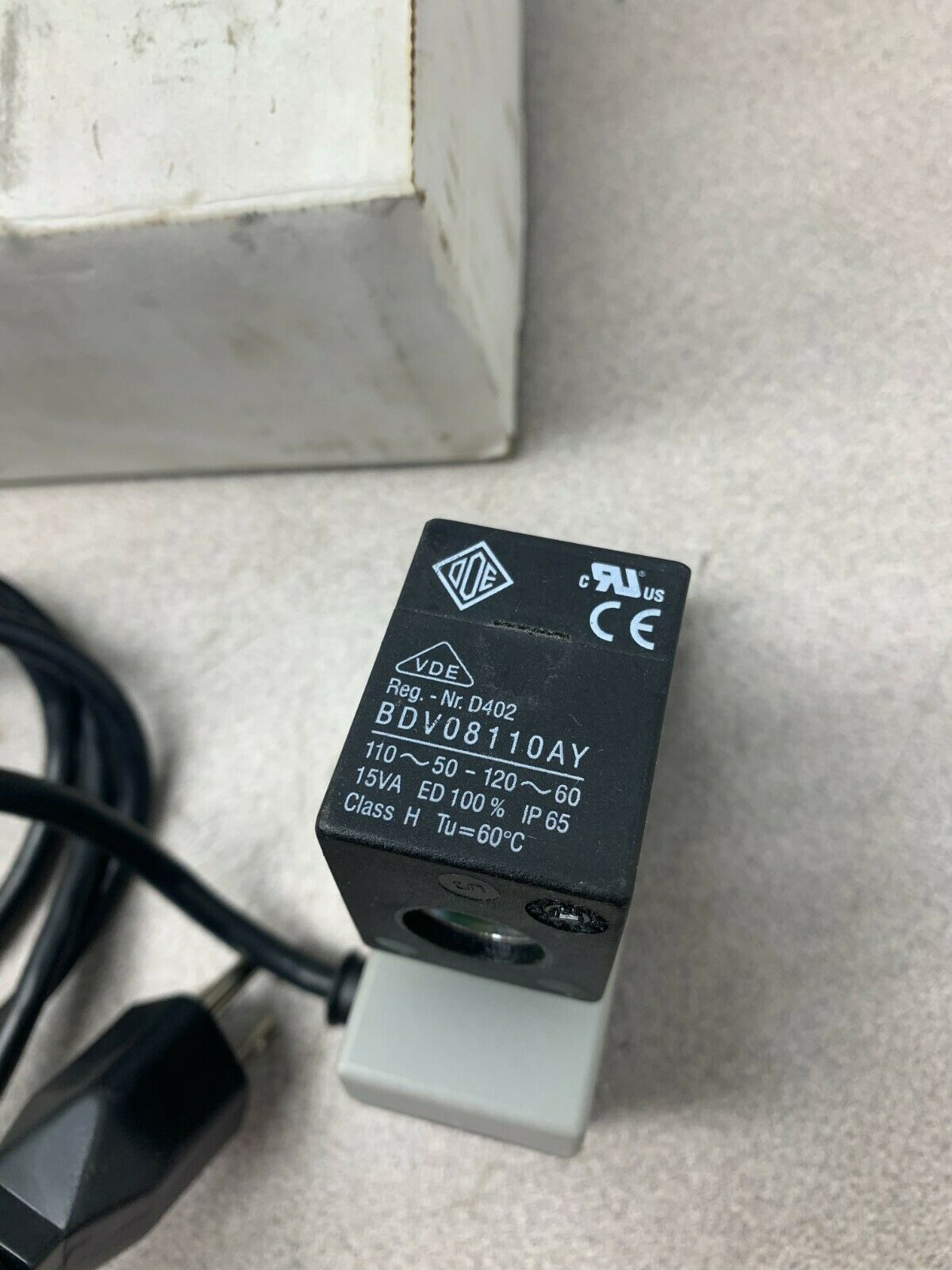 NEW IN BOX WOODWARD COMPRESSOR ELECTRIC SOLENOID DRAIN ET20M-1/2