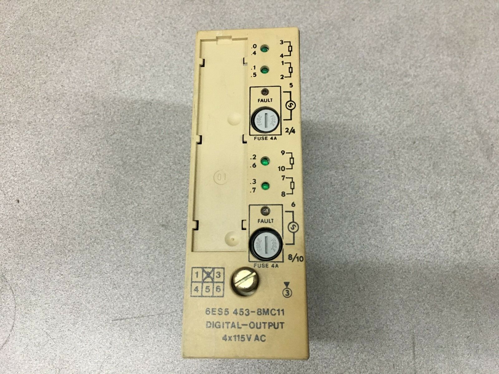 USED SIEMENS SIMATIC S5 DIGITAL OUTPUT MODULE 6ES5 453-8MC11