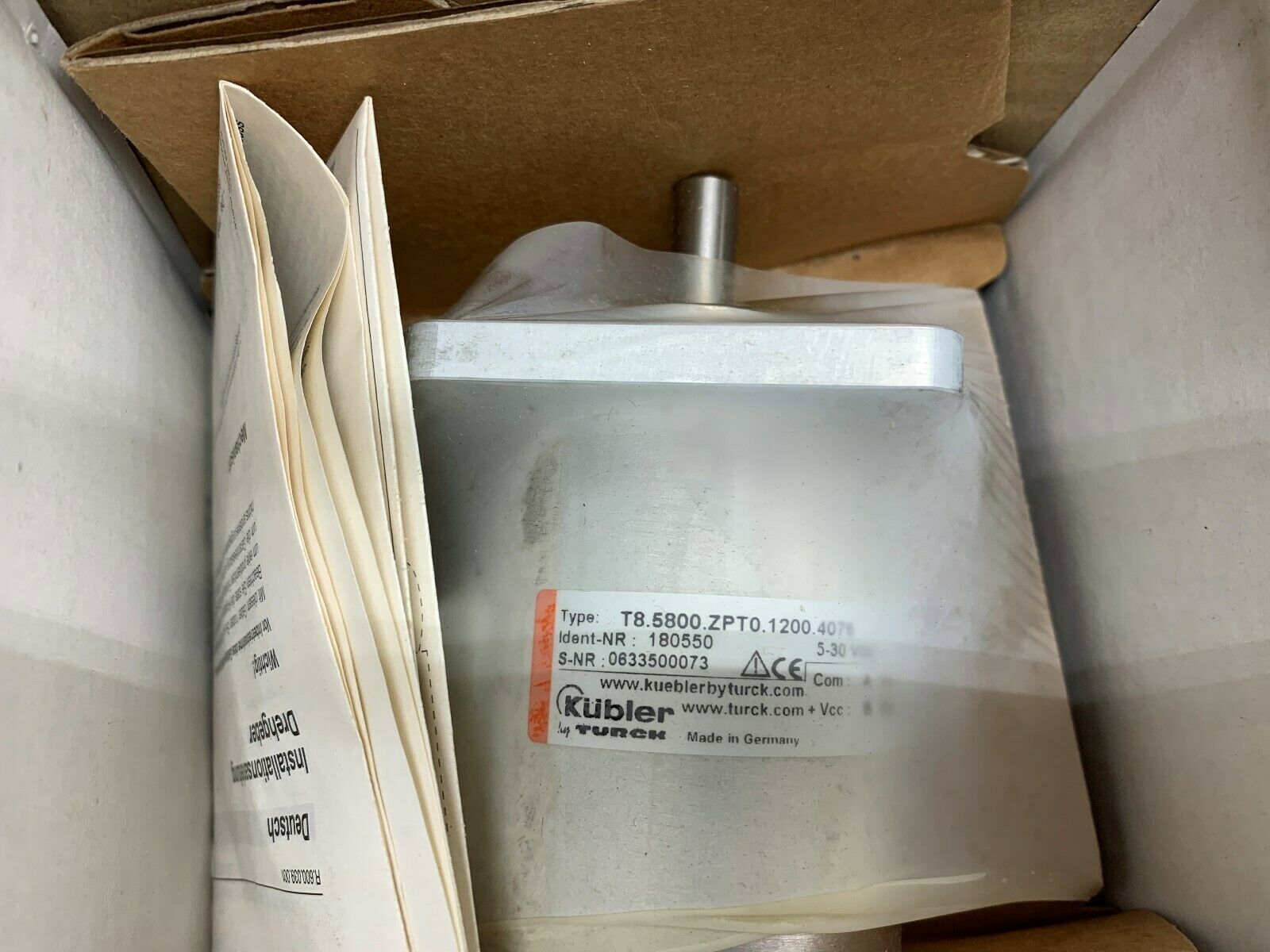 NEW IN BOX KUBLER ENCODER T8.58090.ZPTO-1200.4076