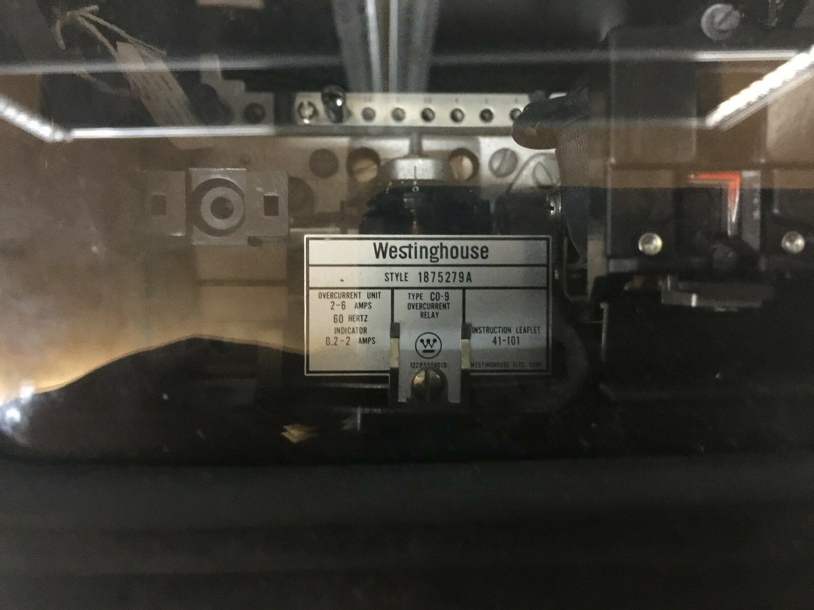 NEW NO BOX WESTINGHOUSE CO-9 OVERCURRENT RELAY 1875279A