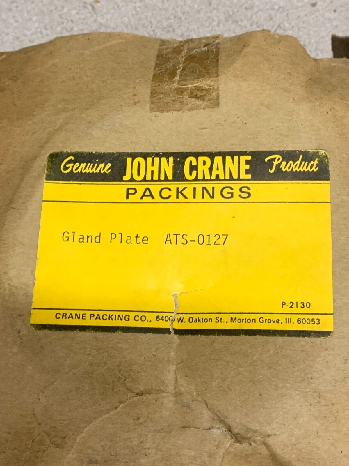NEW JOHN CRANE GLAND PLATE ATS-0127