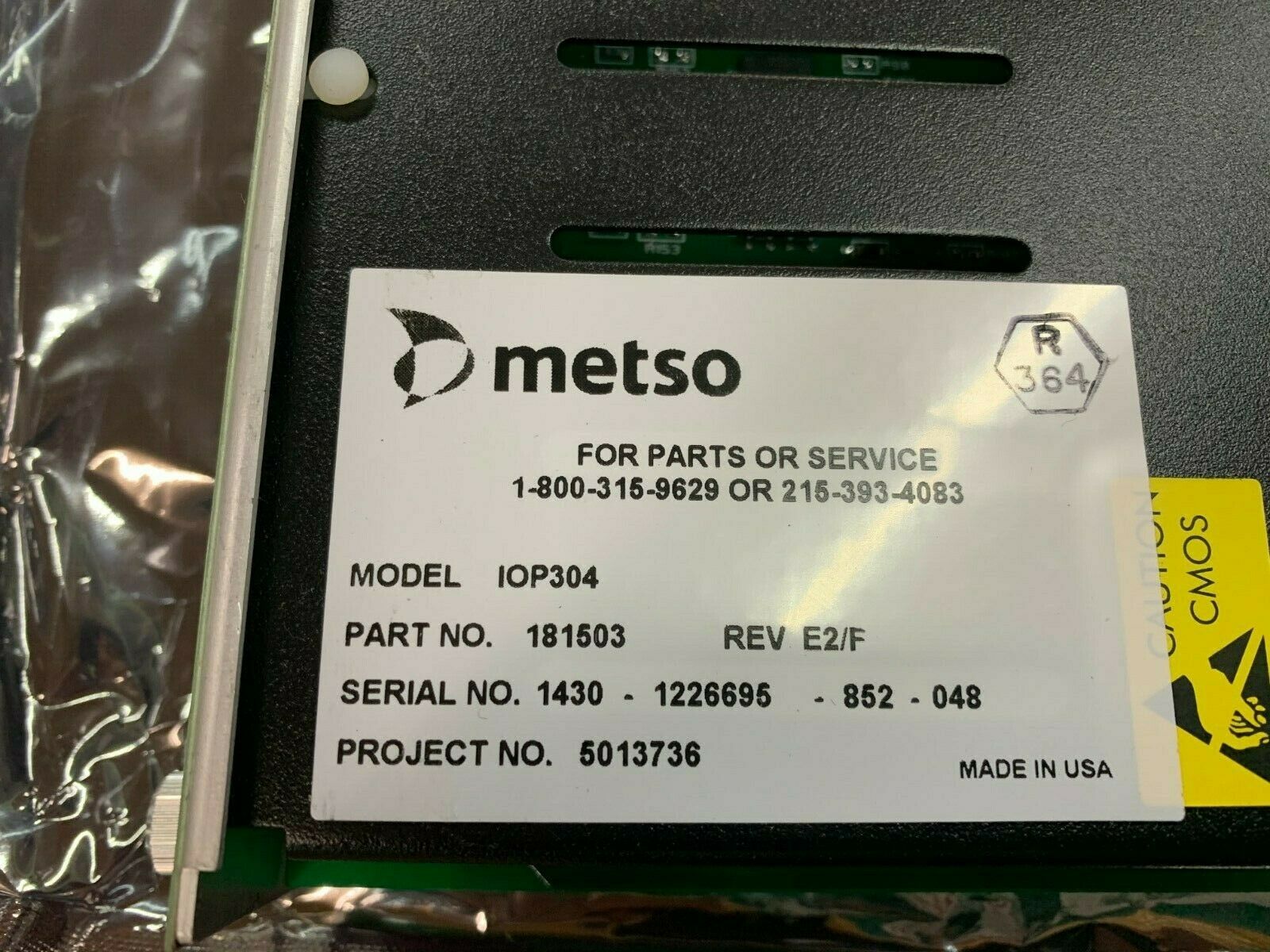 NEW NO BOX METSO PLC TC/ MV INPUT MODULE IOP304