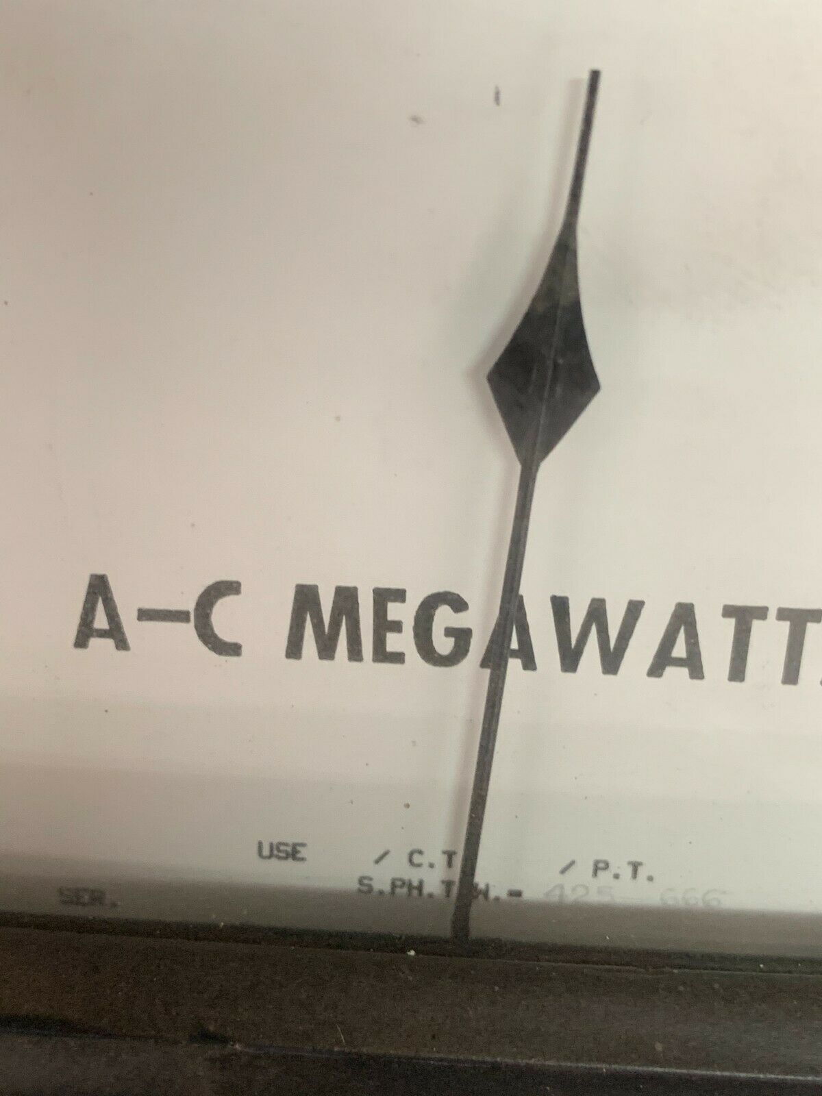 NEW NO BOX WESTINGHOUSE A-C MEGAWATTS PANEL METER 1957968